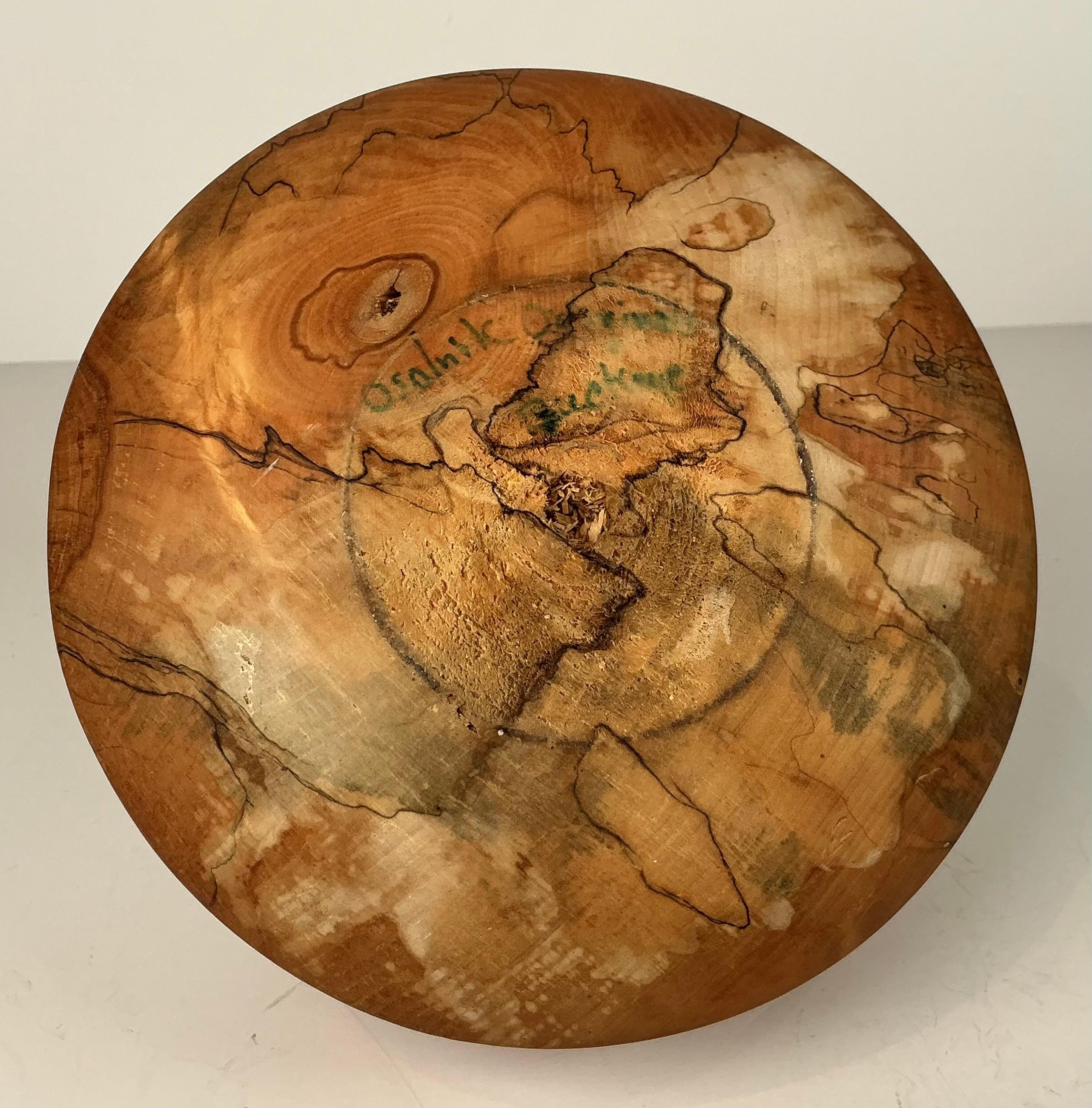 Rude Osolnik, vaso in legno tornito con erbacce, firmato Osolnik Originals Buckeye In condizioni buone in vendita a Sarasota, FL