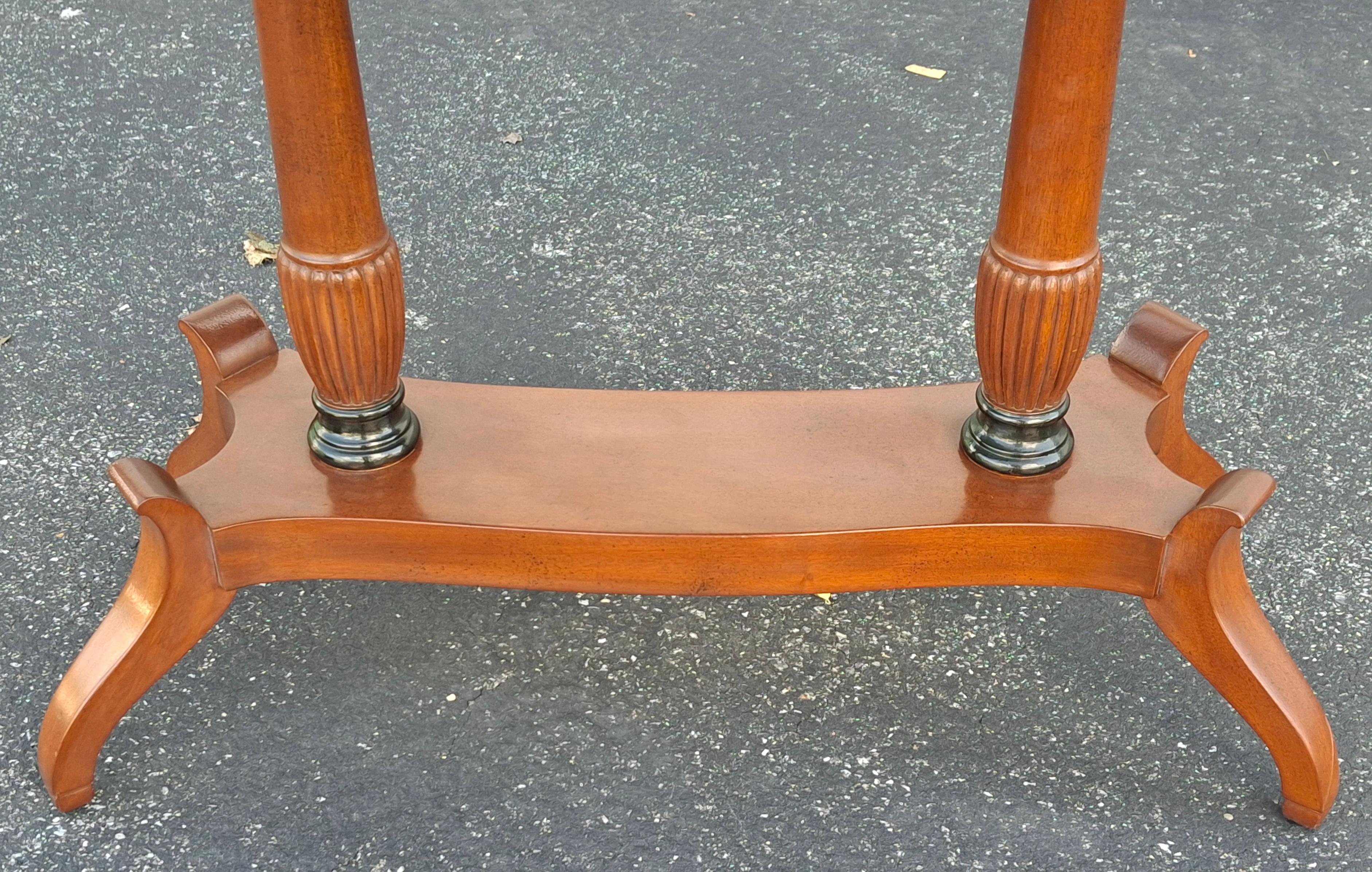 Ruder Brothers New York Duncan Phyfe Style Mahogany Kidney Desk For Sale 6
