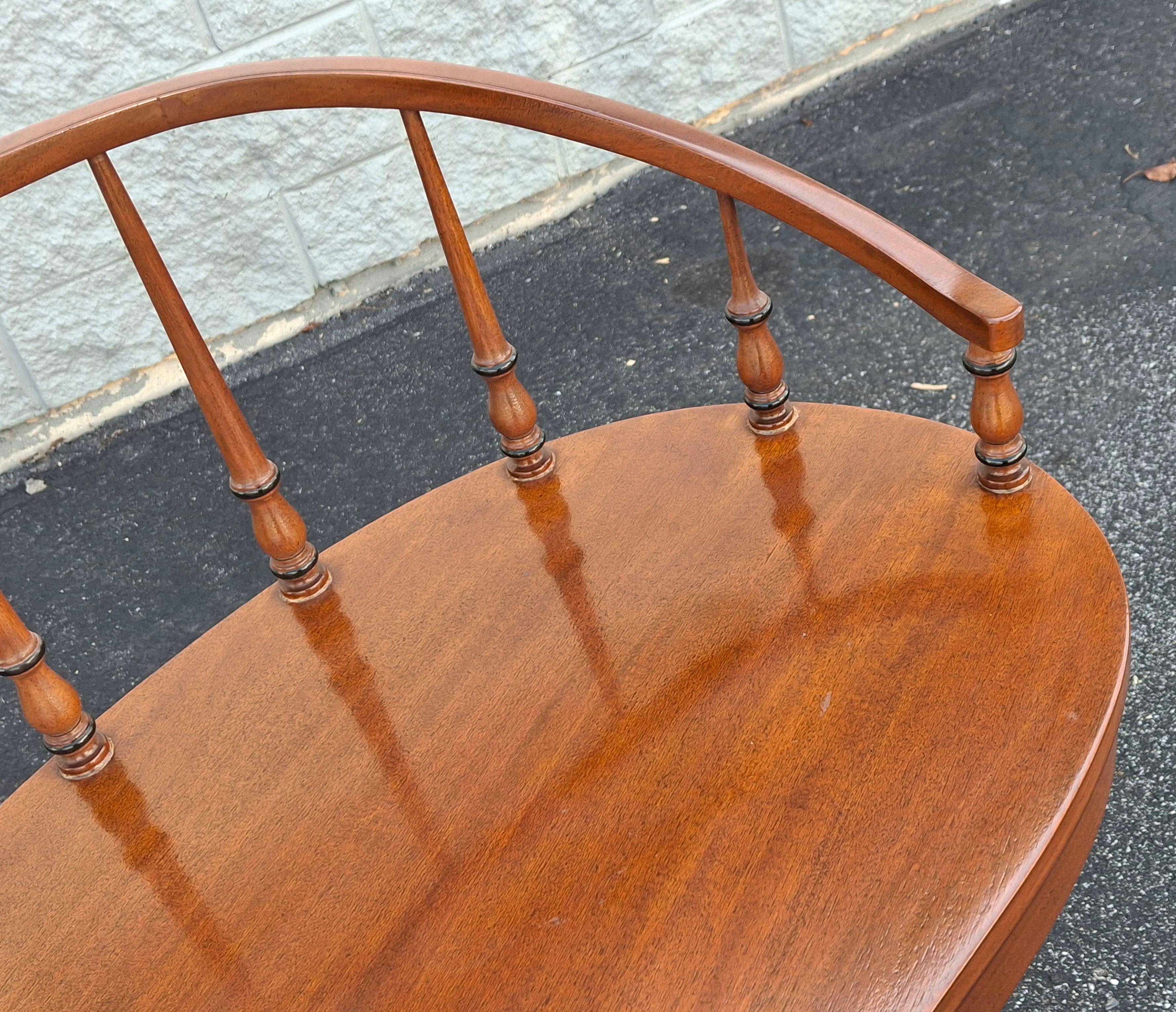 Other Ruder Brothers New York Duncan Phyfe Style Mahogany Kidney Desk For Sale