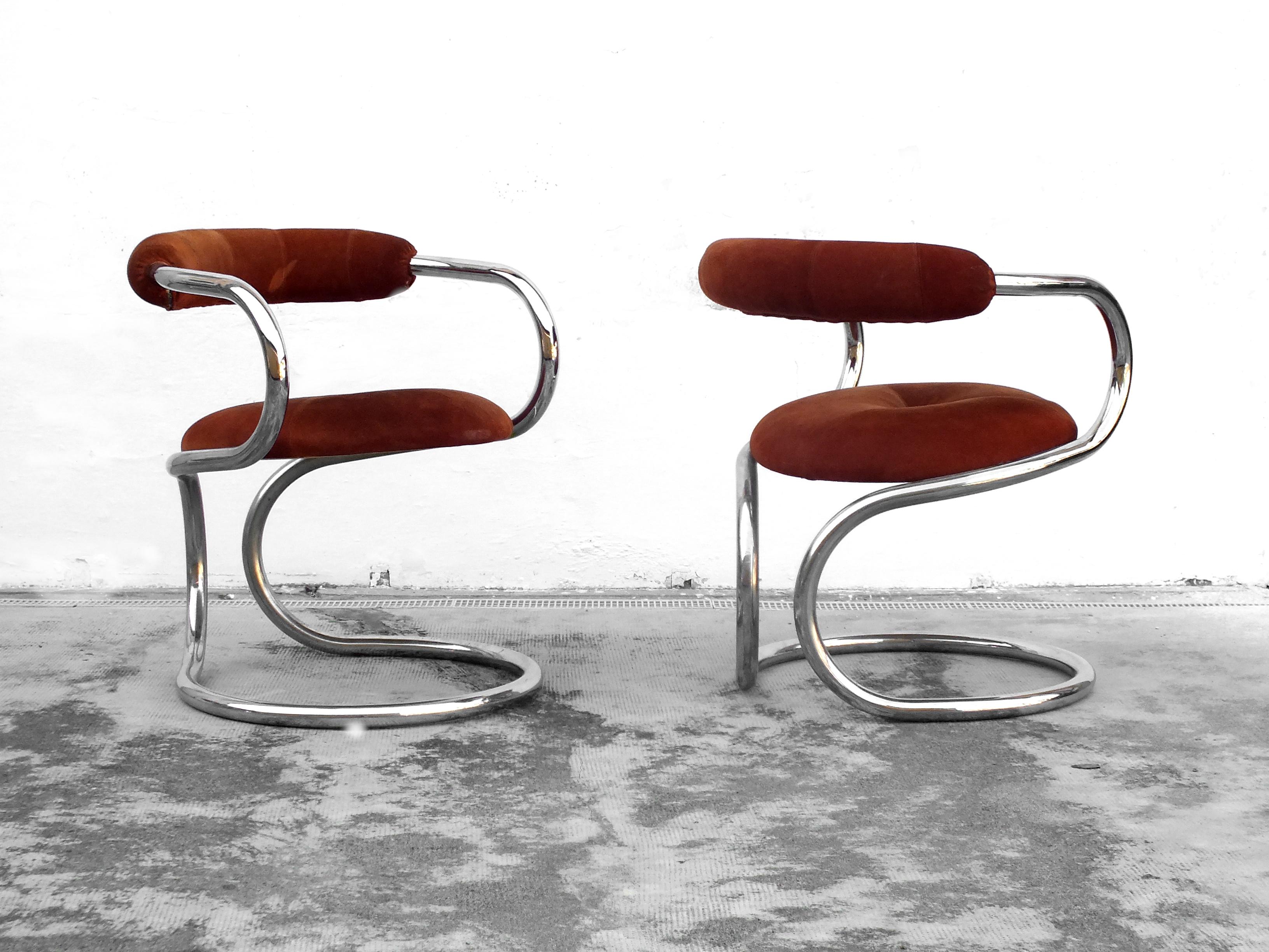 Rudi Bonzanini Design, Tecnosalotto Italy, Italia, Set of 4 armchairs, year '70 In Good Condition For Sale In Biella, IT