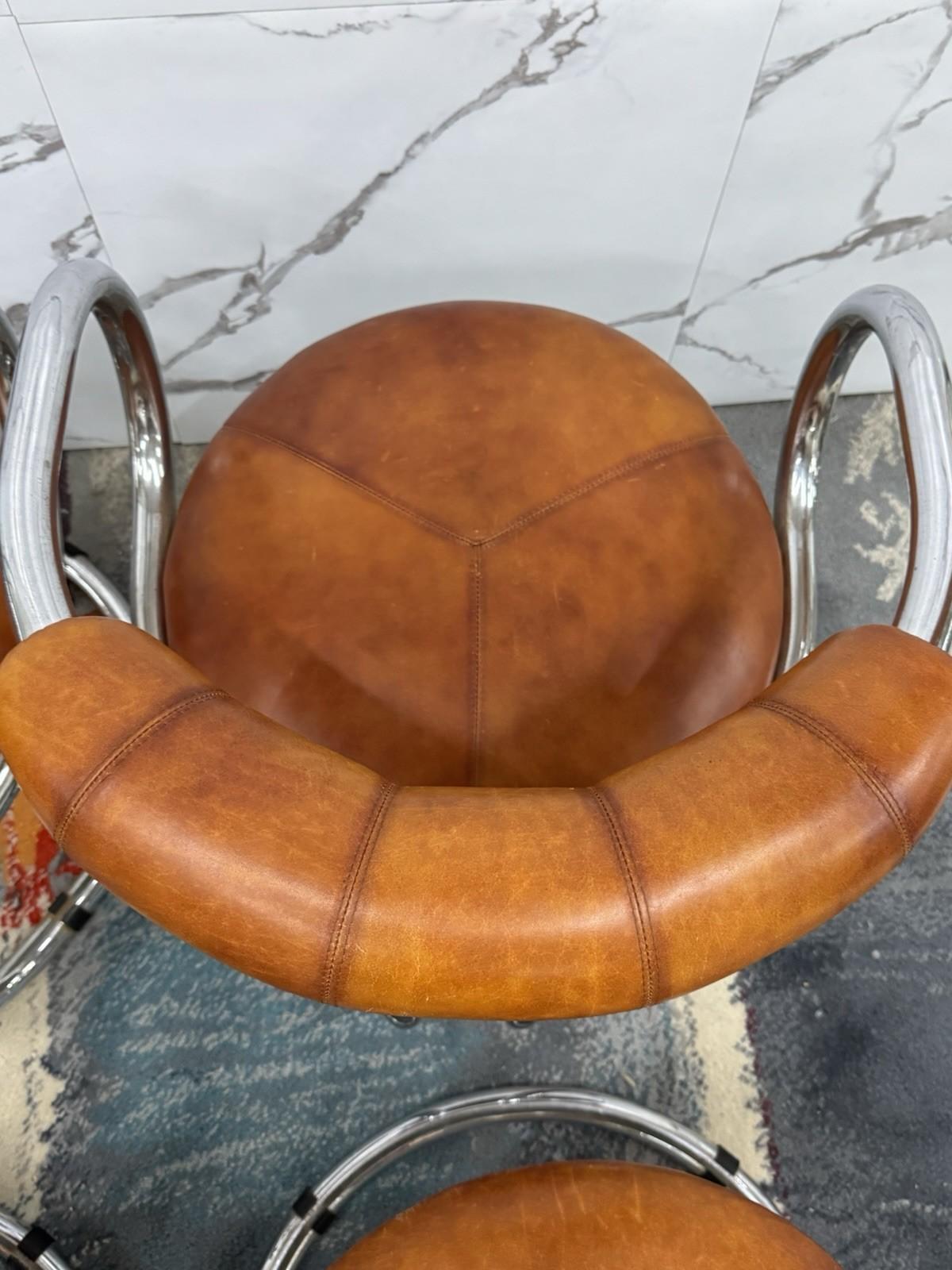 Rudi Bonzanini Tecnosalotto Satz von 4 Sesseln Design 70er Jahre Modernismus im Angebot 4