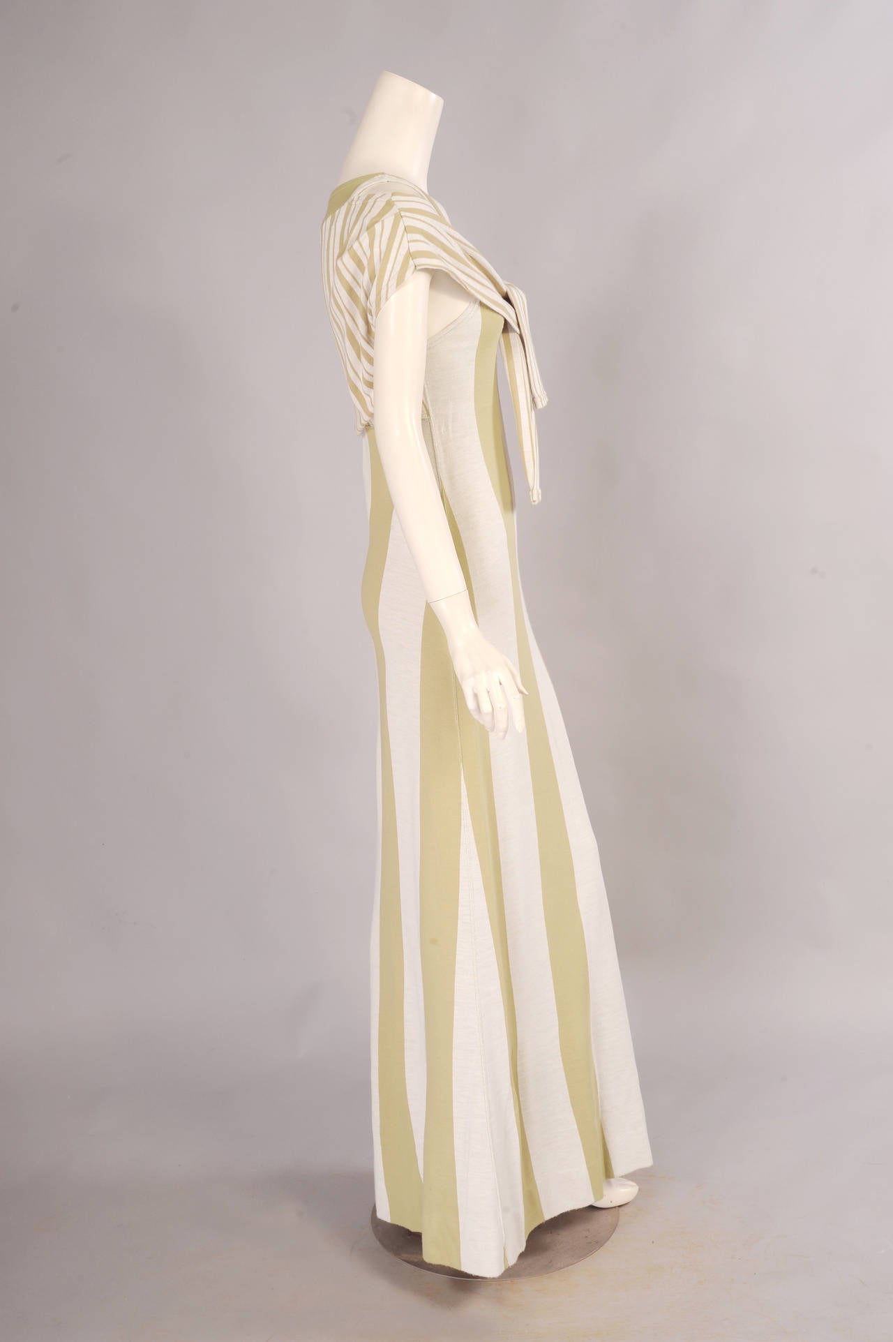Beige Rudi Gernreich for Harmon Knitwear Dress with Attached Trompe l' Oeil Sweater For Sale