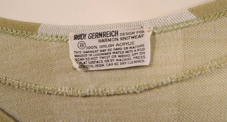 Women's Rudi Gernreich for Harmon Knitwear Dress with Attached Trompe l' Oeil Sweater For Sale