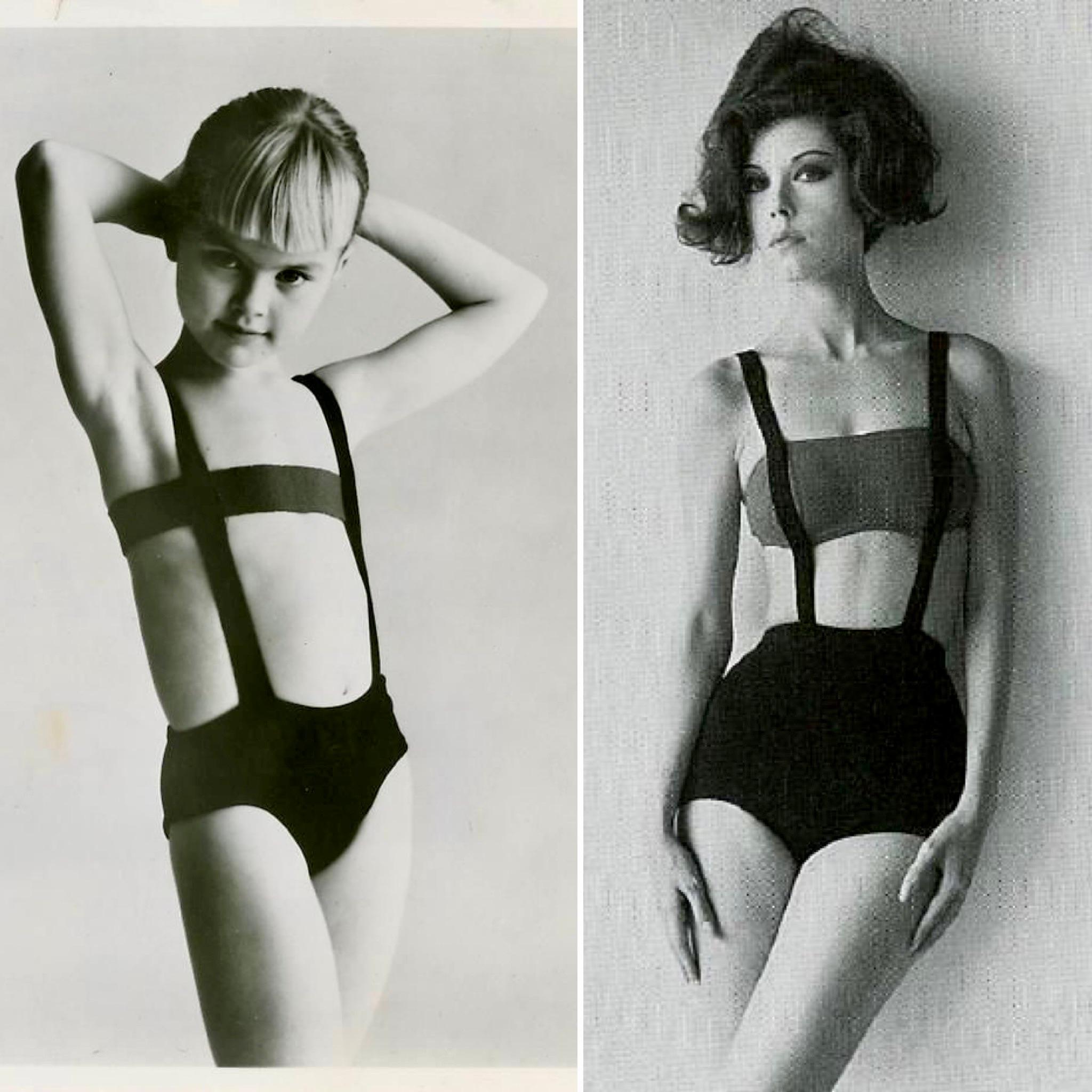 Rudi Gernreich Girls Knit Monokini Bandeau Top Bathing Suit, circa 1964 For Sale 6
