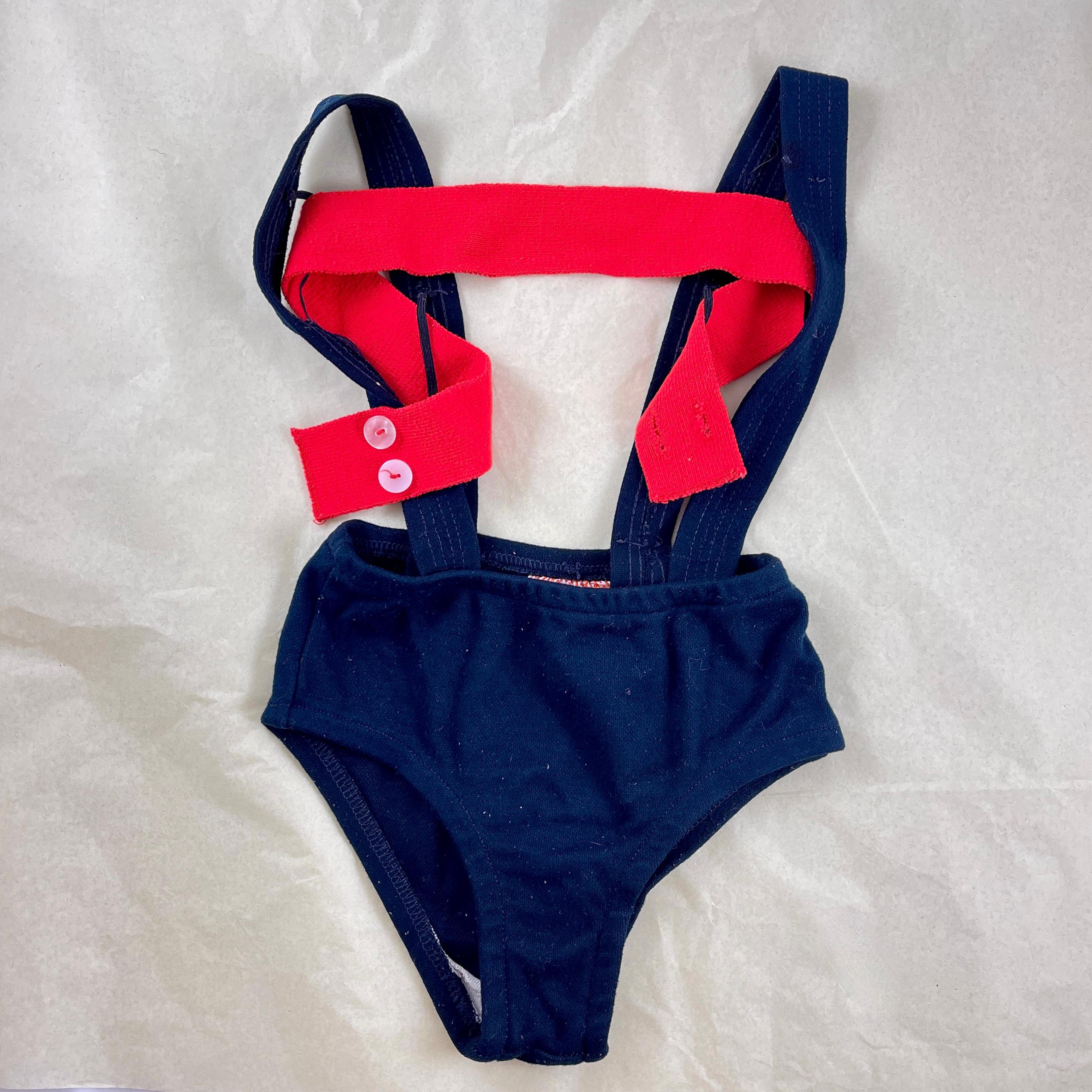 American Rudi Gernreich Girls Knit Monokini Bandeau Top Bathing Suit, circa 1964 For Sale
