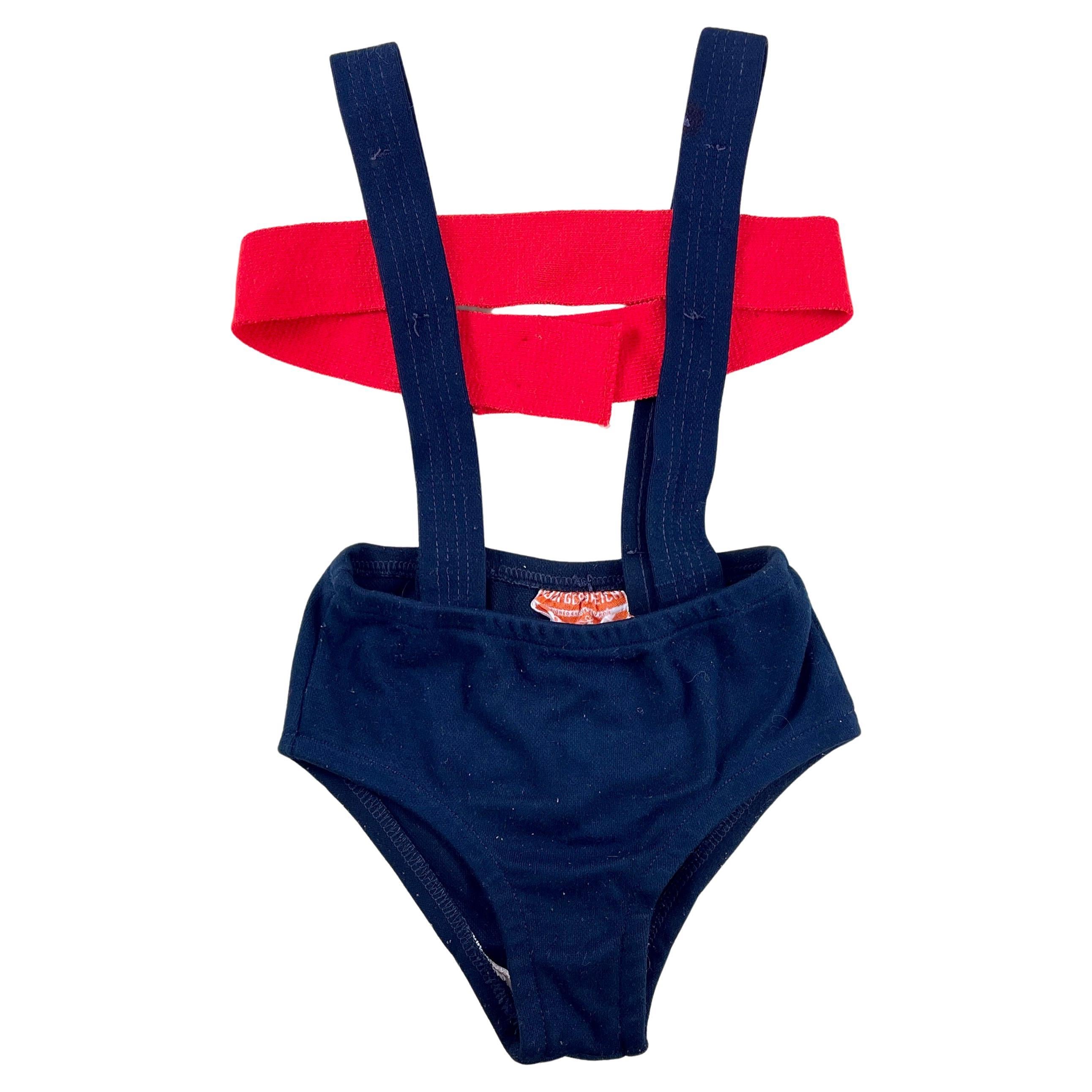 Rudi Gernreich Girls Knit Monokini Bandeau Top Bathing Suit, circa 1964 For Sale