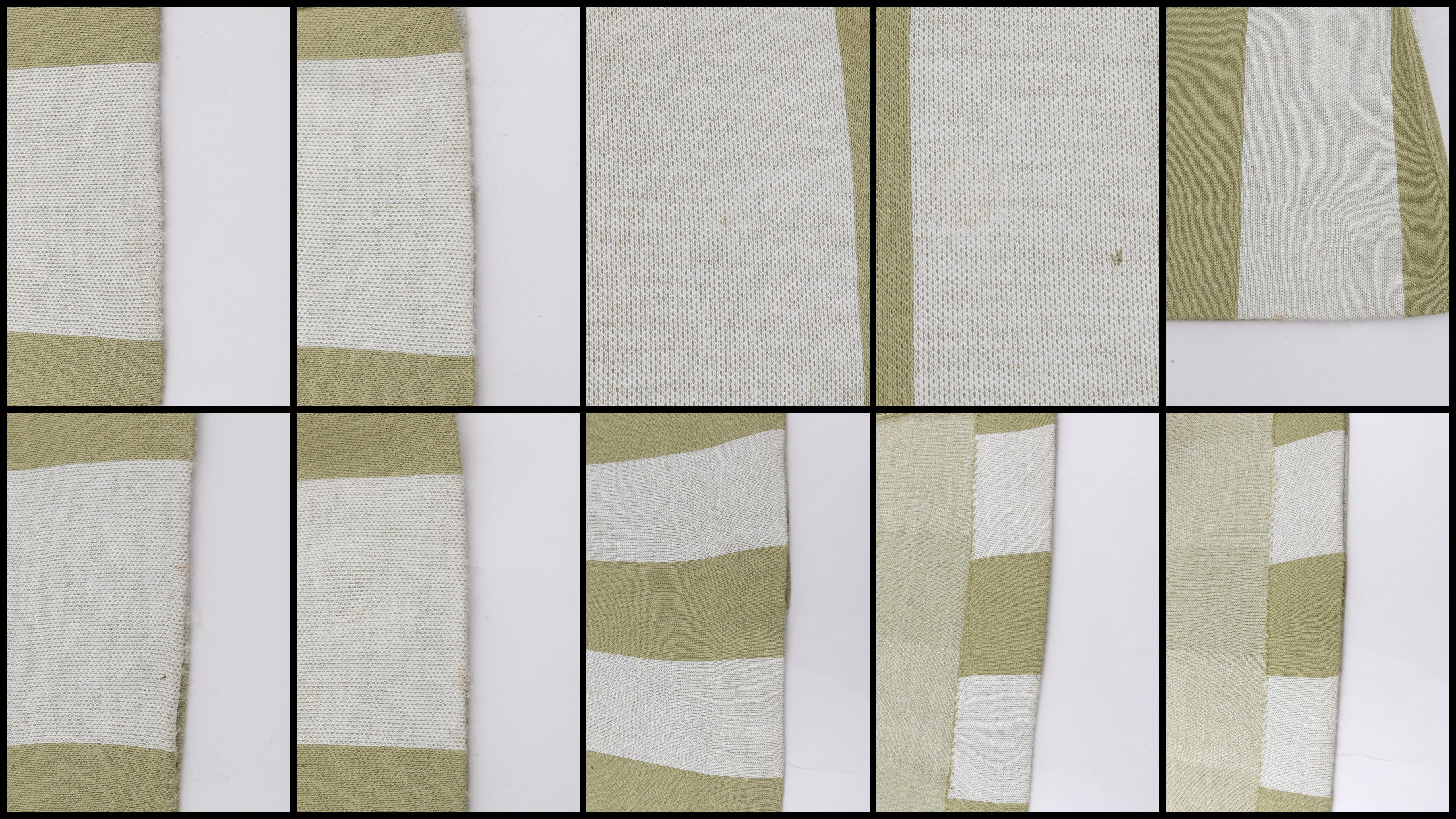 RUDI GERNREICH Harmon Knitwear c.1960’s Striped Trompe l' Oeil Wool Dress Shawl For Sale 2