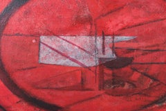 Rudi Olsen. “Red composition”. Oil on canvas. 1961.