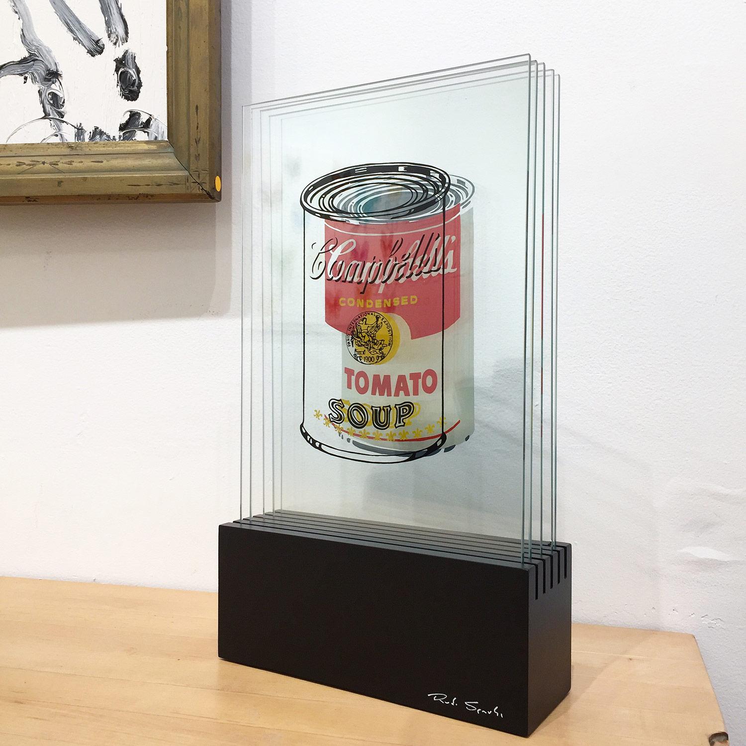 Sculpture en verre 3D « Campbell's Tomato Soup » d'après Andy Warhol en vente 7