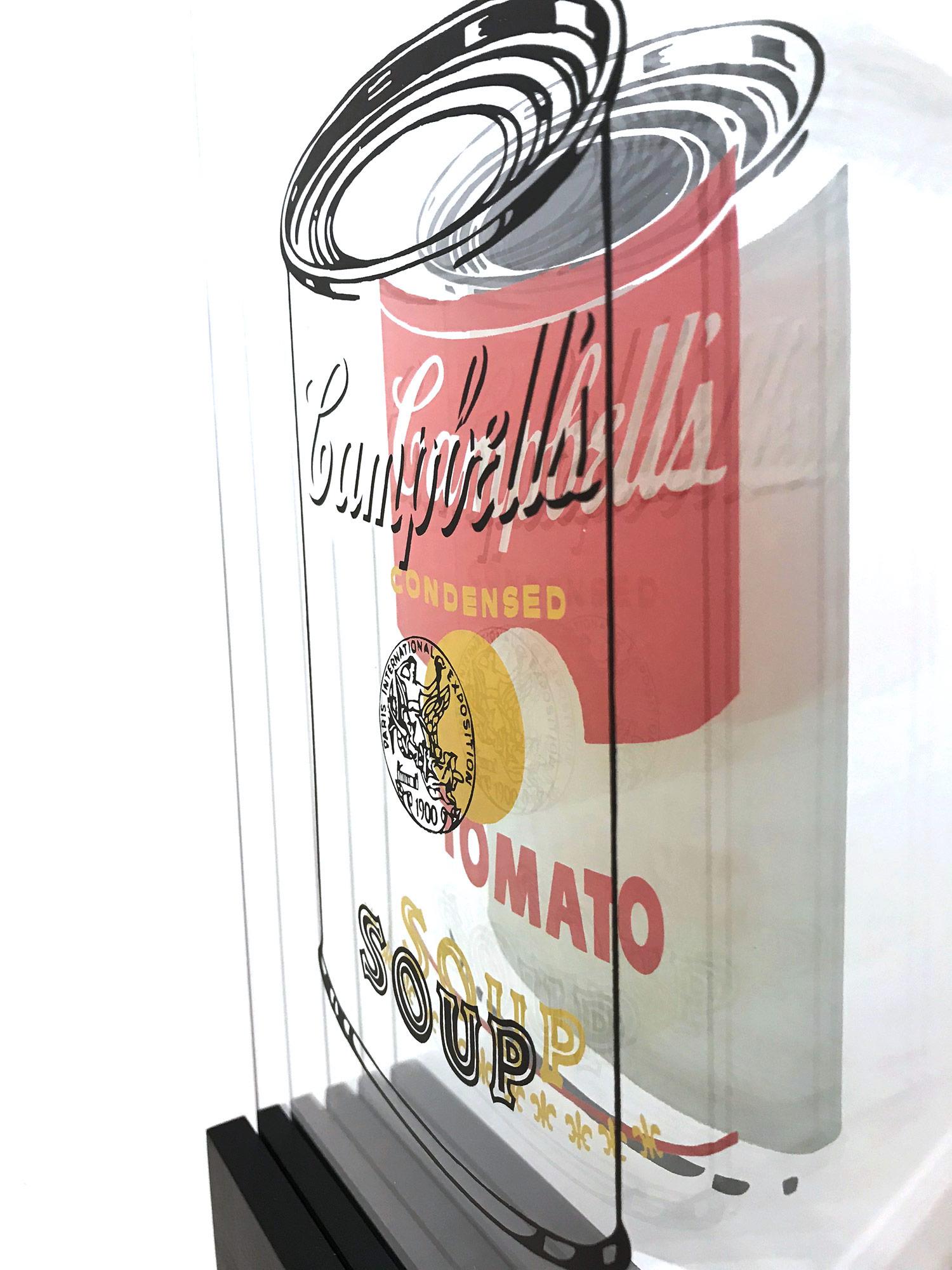 Sculpture en verre 3D « Campbell's Tomato Soup » d'après Andy Warhol en vente 8