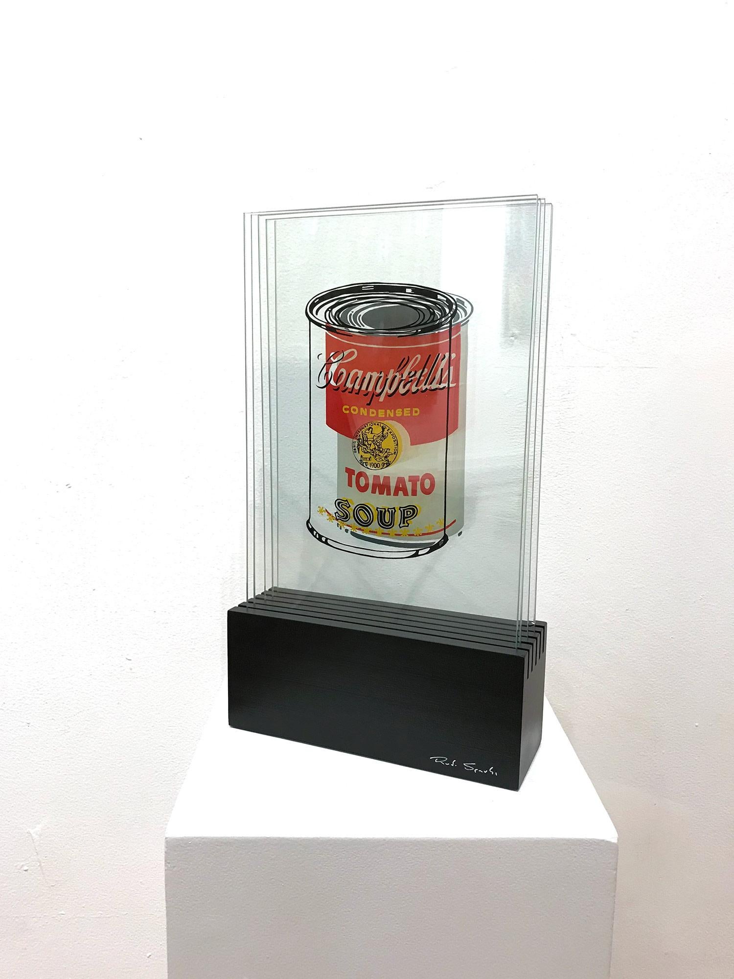 Sculpture en verre 3D « Campbell's Tomato Soup » d'après Andy Warhol en vente 10
