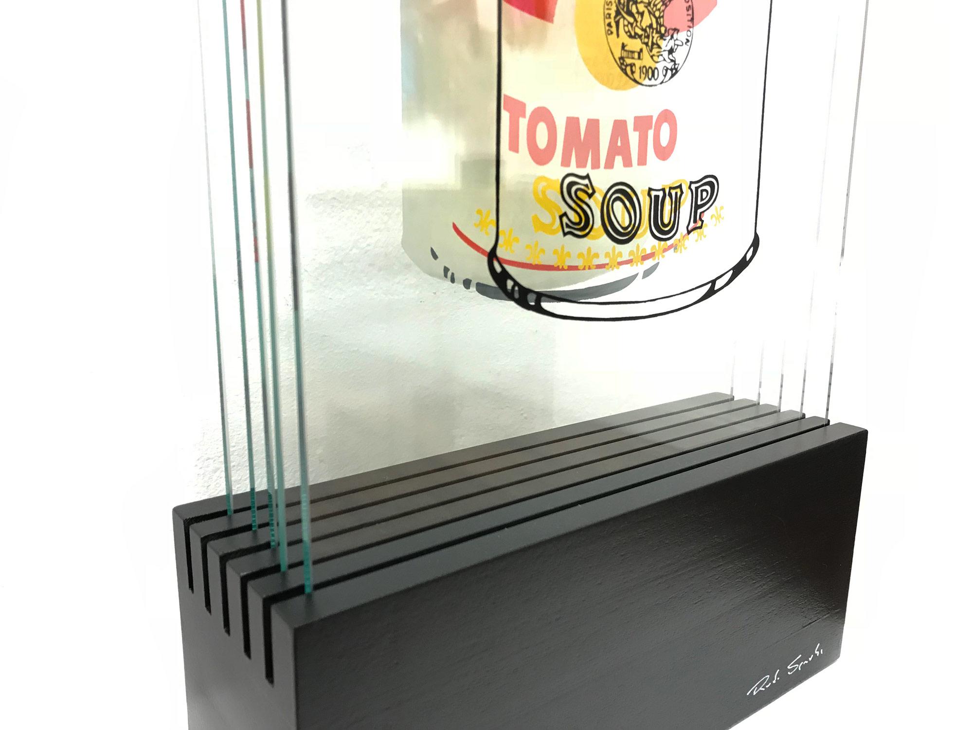 Sculpture en verre 3D « Campbell's Tomato Soup » d'après Andy Warhol en vente 15