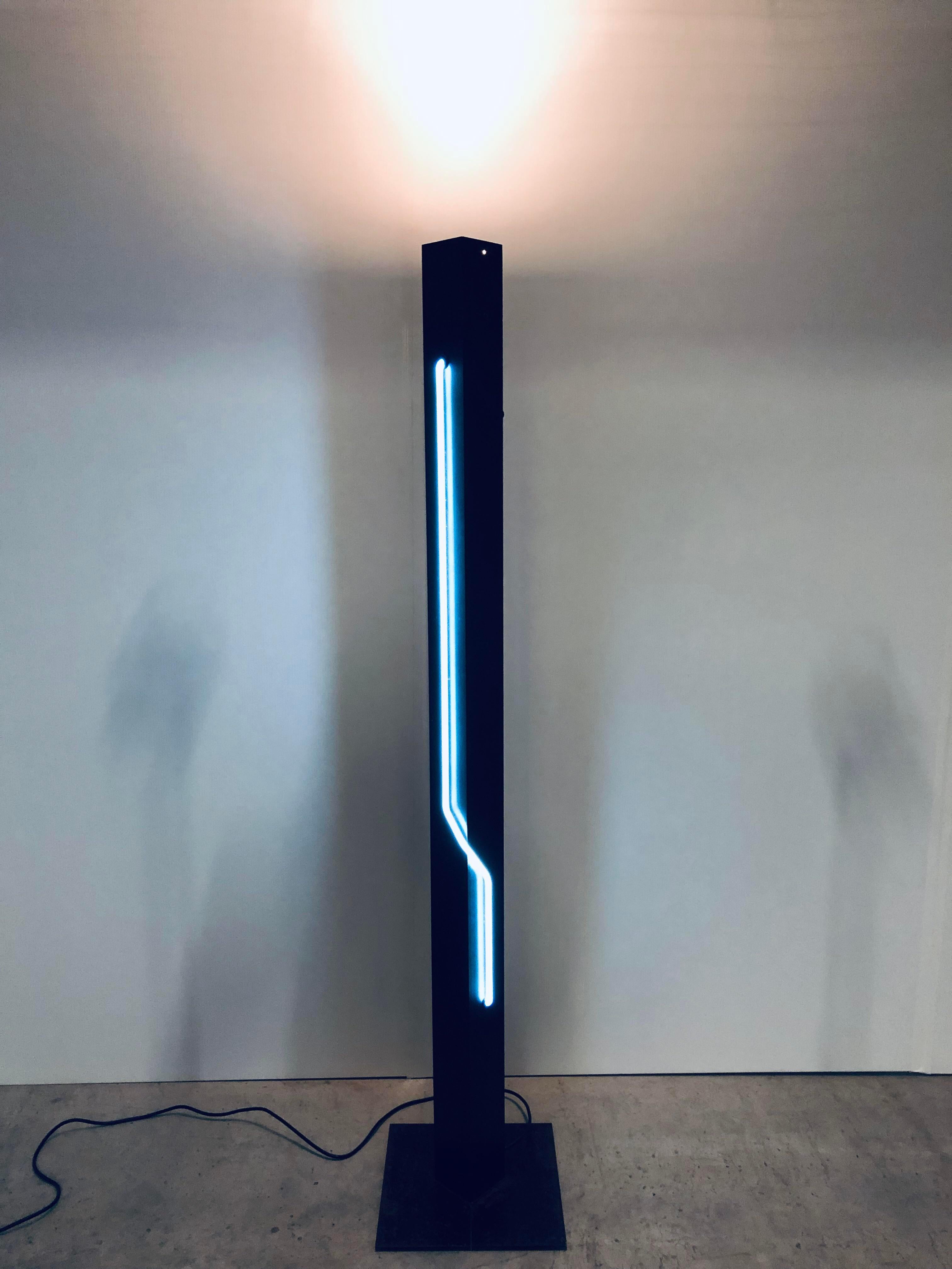 Rudi Stern Postmodern Neon Floor Lamp for George Kovacs, 1980s 2