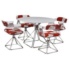 Vintage Rudi Verelst Dining Table and Swivel Chair Set for Novalux