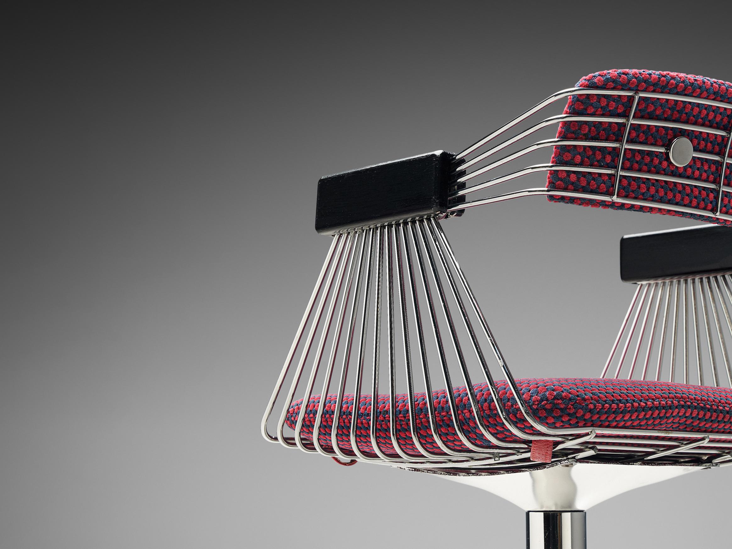 Rudi Verelst Set of Six 'Delta' Chairs in Chrome  3