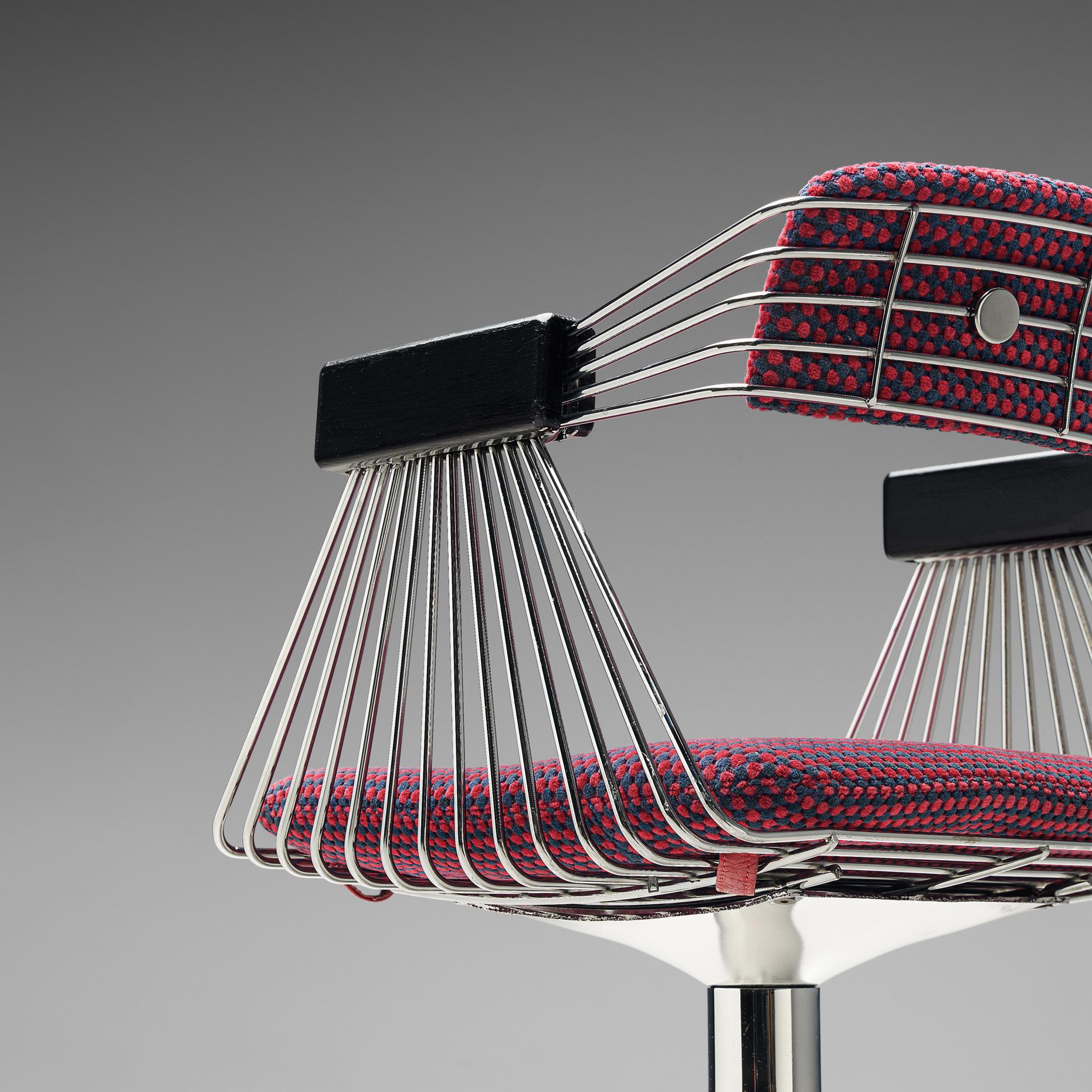 Rudi Verelst Set of Six 'Delta' Chairs in Chrome 4