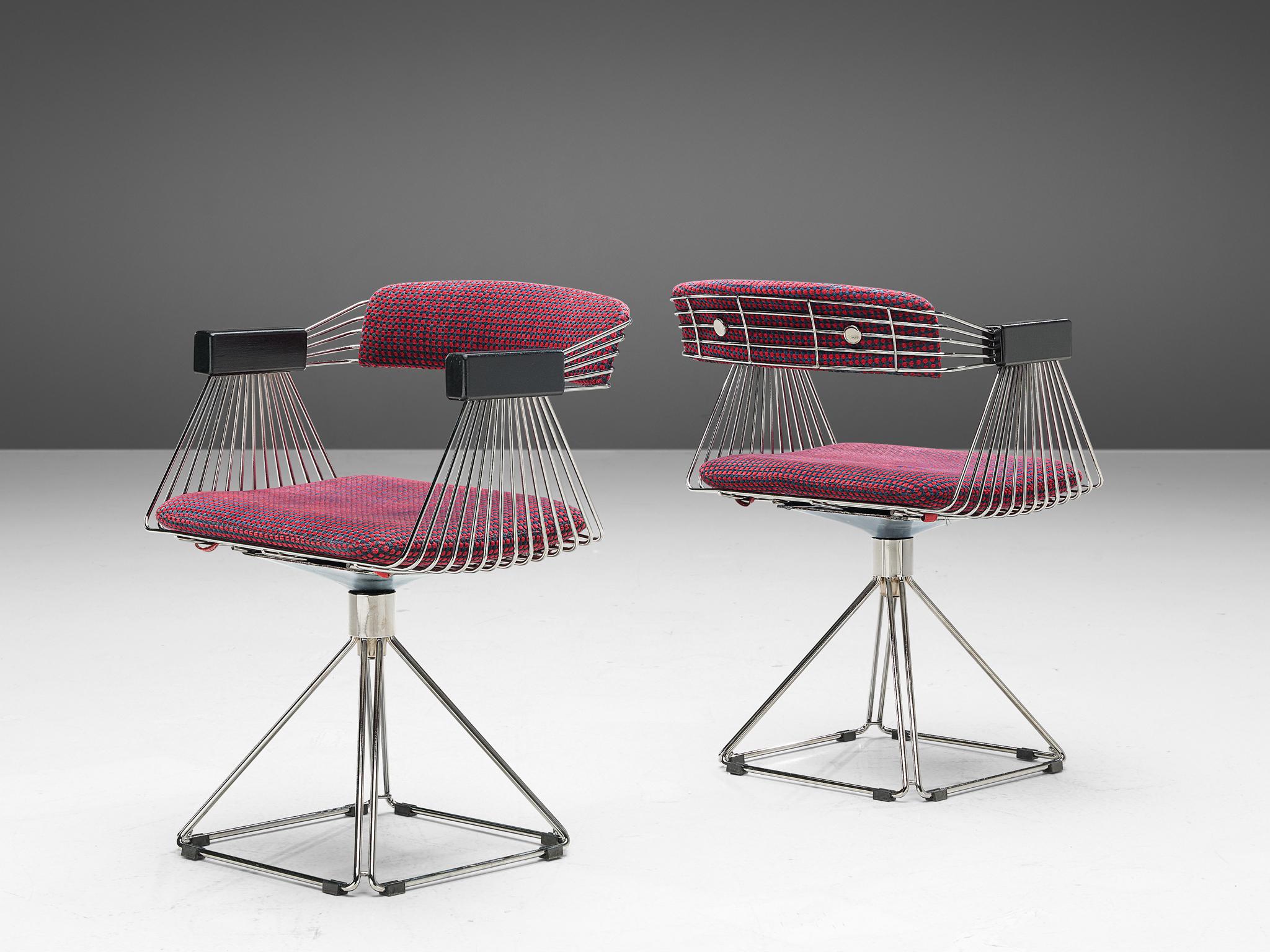 Metal Rudi Verelst Twelve Chromed 'Delta' Chairs
