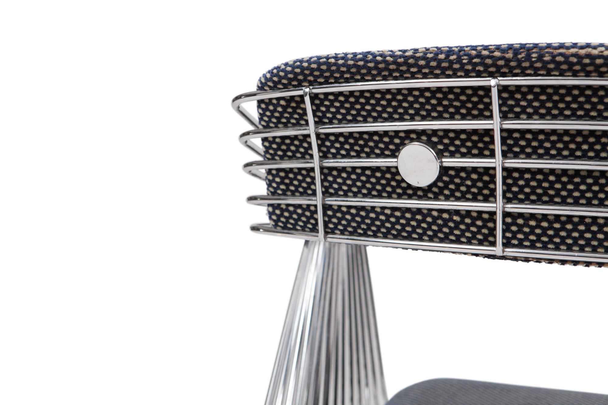 Rudi Verelst Space Age Swivel Armchairs in Chromed Steel 5