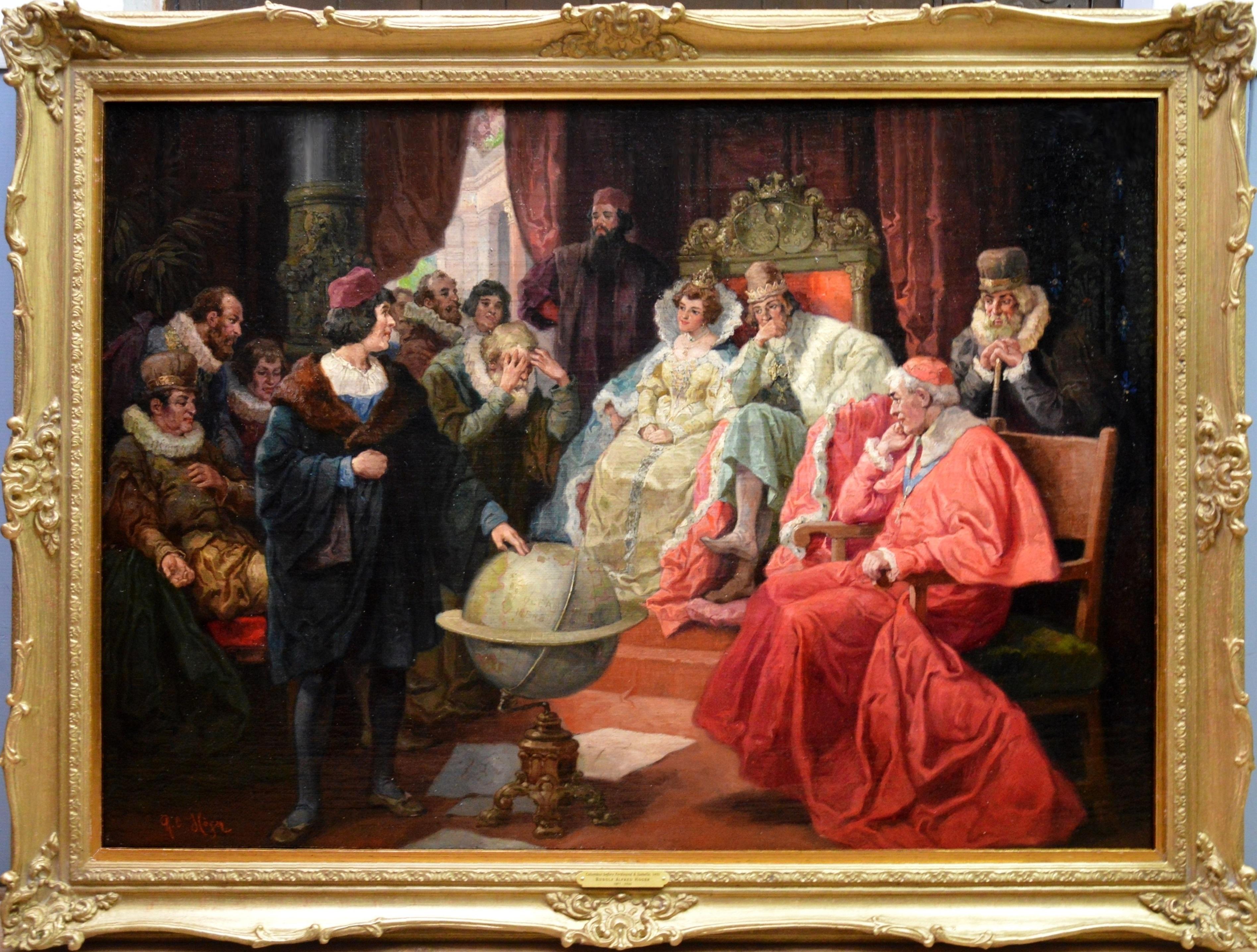 columbus before the queen
