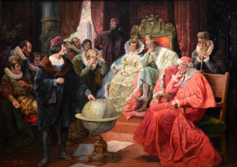 Rudolf Alfred Hoger - Columbus before Ferdinand and Isabella 1492