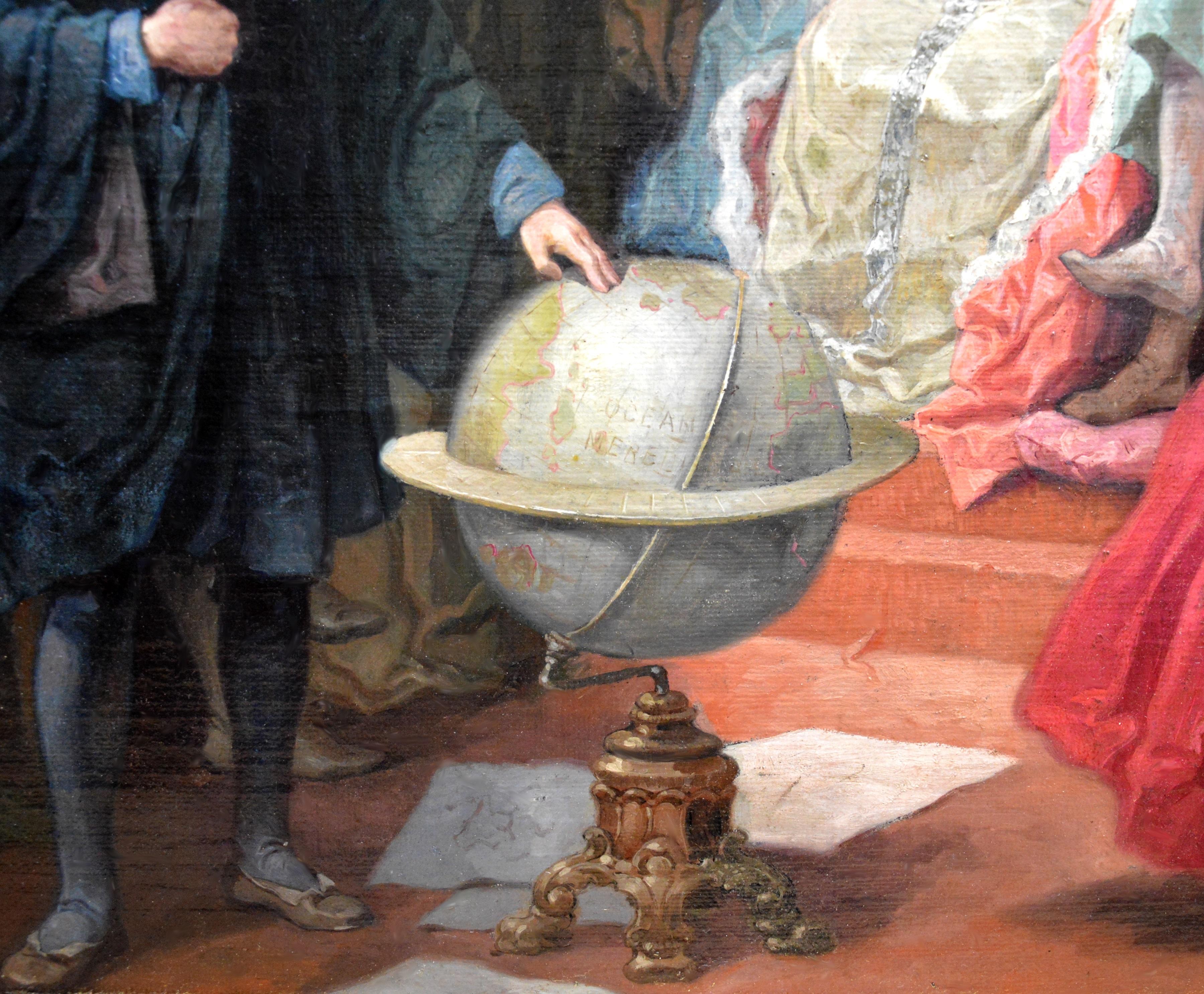 Columbus before Ferdinand & Isabella 1492 - Fine Large Historical Oil Painting 2