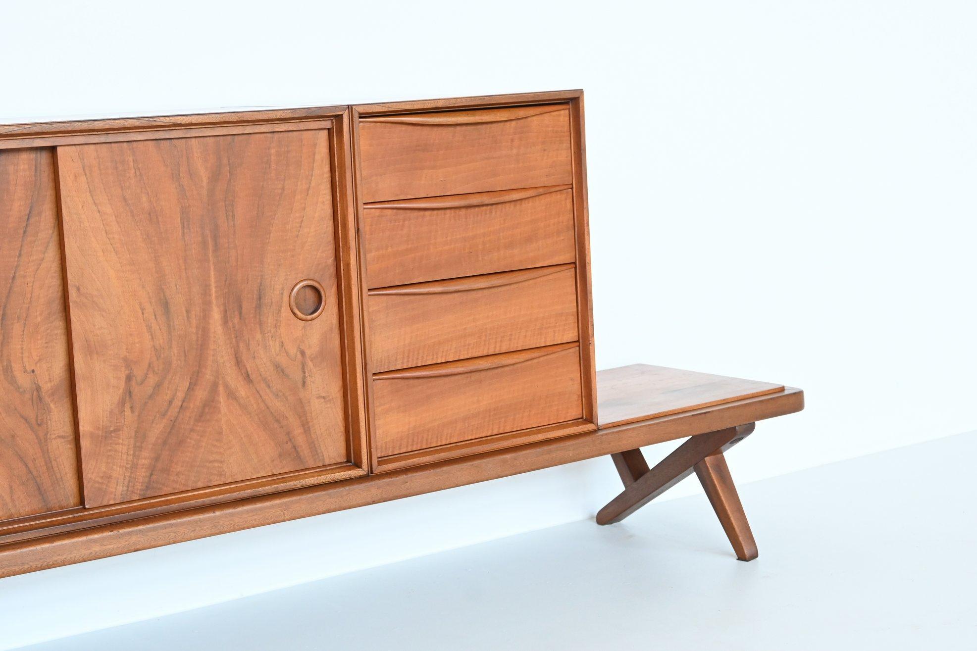 Rudolf B. Glatzel Crossleg Sideboard Fristho Franeker, the Netherlands, 1955 5