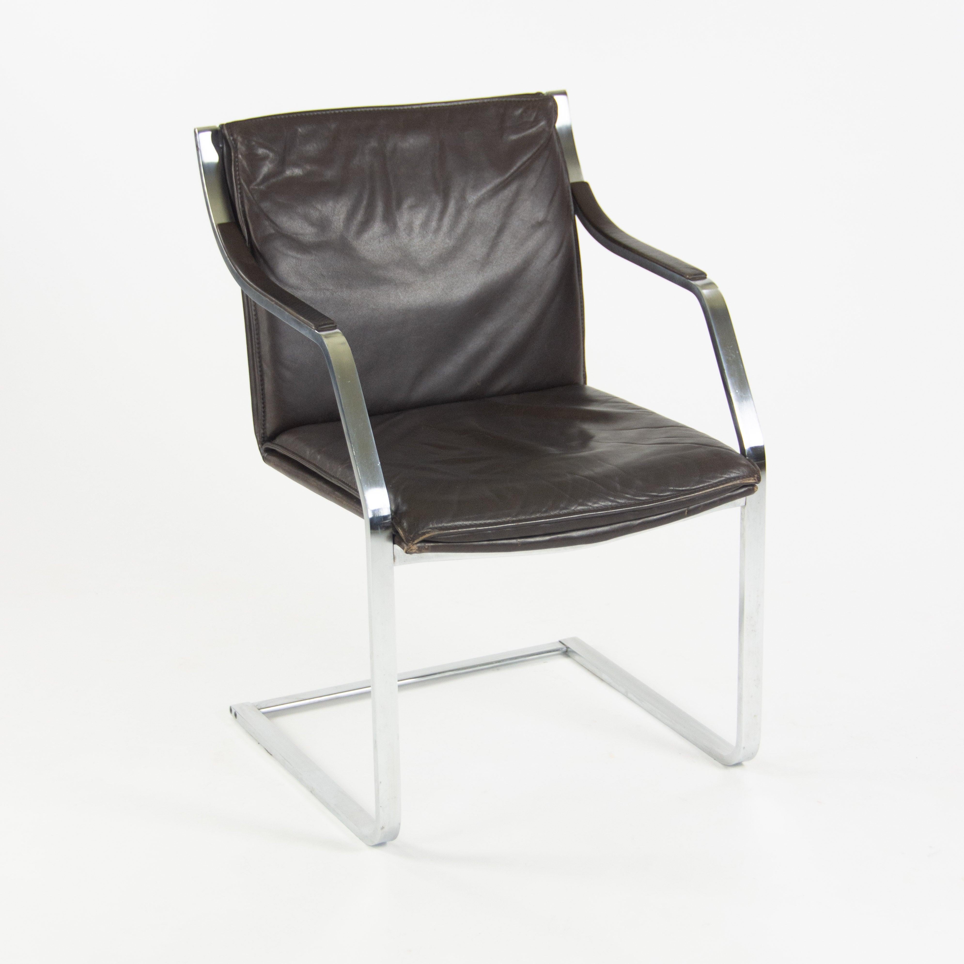 Listed for sale is an original vintage 1970's Rudolf B. Glatzel armchair, produced by Walter Knoll in Germany (The company owned by Hans Knoll of Knoll International's family). This particular example is in excellent vintage condition with beautiful