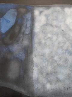 "Stars Elegy II" Rudolf Baranik,  Social Commentary, Blue Abstract Composition