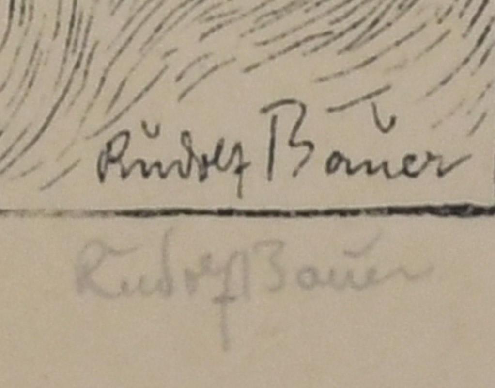 Kreis des Lebens
Lithographie auf hellbraunem Papier, um 1910er Jahre
Signiert mit Bleistift unten rechts; signiert in der Platte unten rechts
      (siehe Foto)
Vermerk 