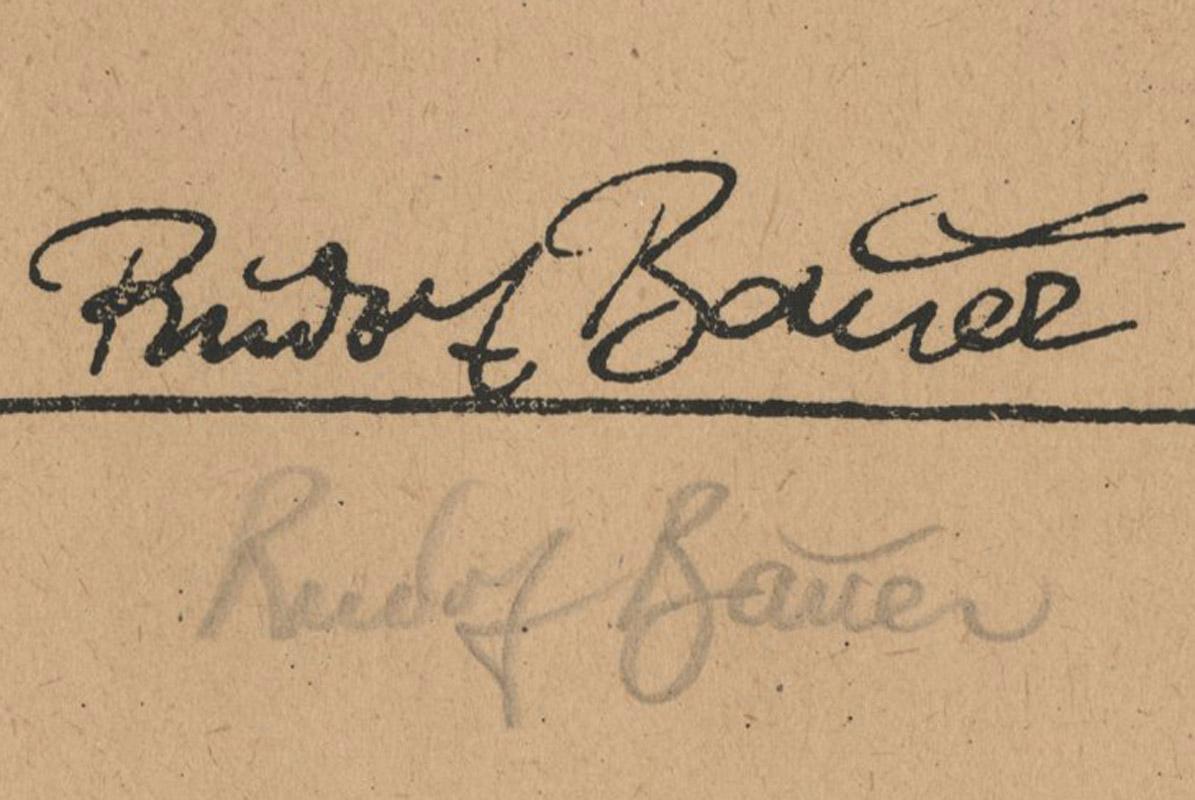 Liegender Akt auf Bett
Lithographie, um 1910
Signiert mit Bleistift unten rechts und in der Platte, unten rechts
Bildgröße: 7-1/4 x 13