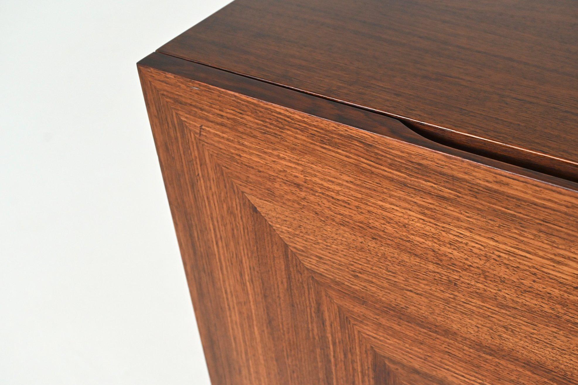 Rudolf Bernd Glatzel Barschrank aus Palisanderholz Fristho Niederlande 1956 im Angebot 8