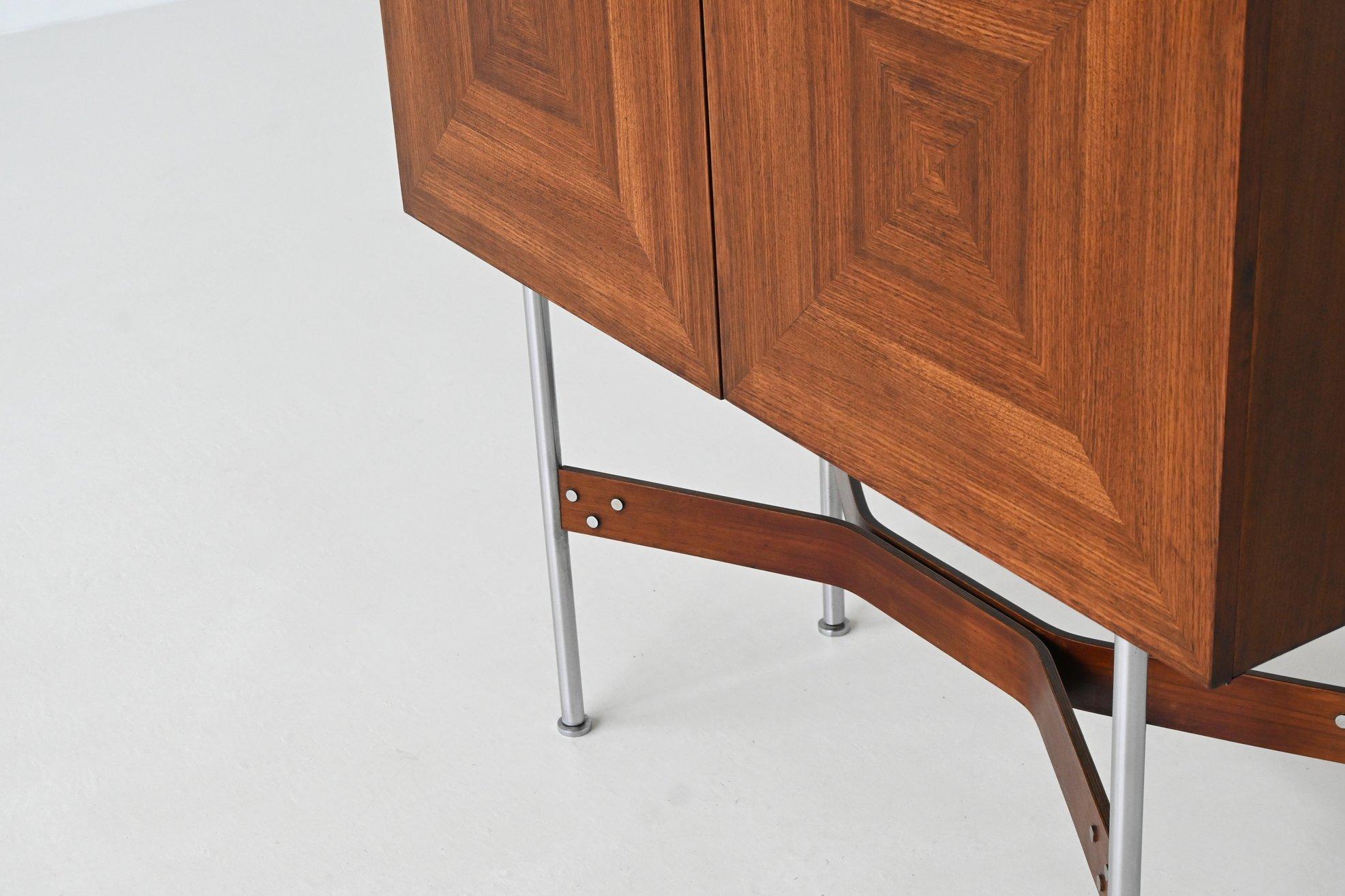 Rudolf Bernd Glatzel Barschrank aus Palisanderholz Fristho Niederlande 1956 im Angebot 12