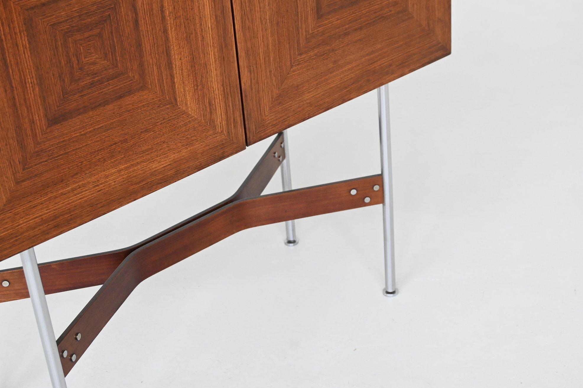 Rudolf Bernd Glatzel Barschrank aus Palisanderholz Fristho Niederlande 1956 im Angebot 2