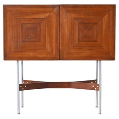 Rudolf Bernd Glatzel bar cabinet in rosewood Fristho Netherlands 1956
