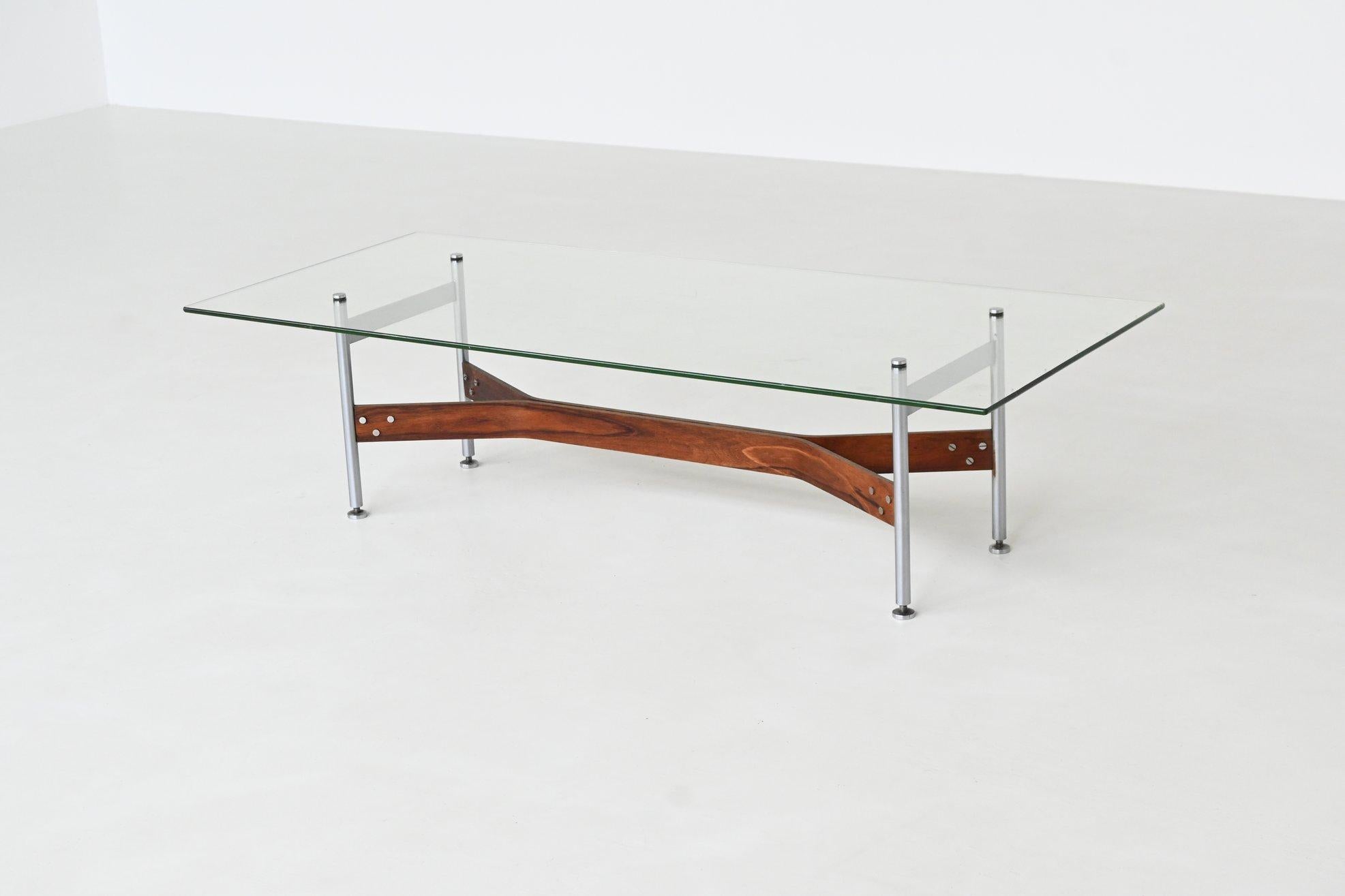 Rudolf Bernd Glatzel coffee table in rosewood Fristho The Netherlands 1962 For Sale 3