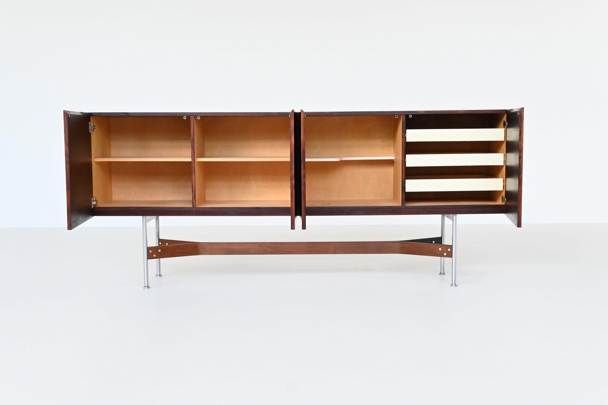 Mid-Century Modern Rudolf Bernd Glatzel GLR-230 sideboard in rosewood Fristho Netherlands 1962