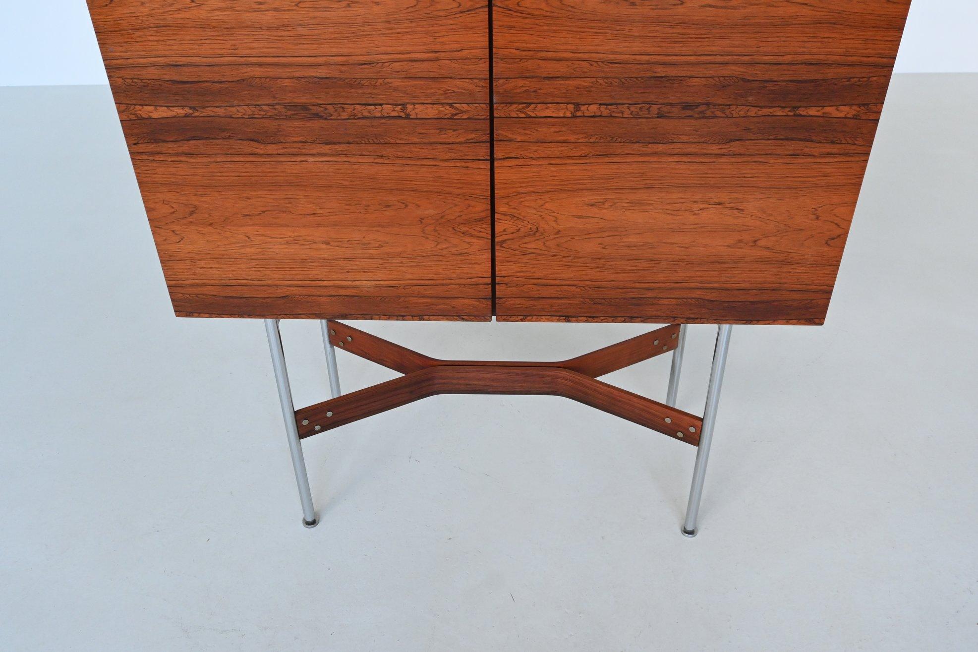 Rudolf Bernd Glatzel rosewood bar cabinet Fristho The Netherlands 1956 For Sale 3