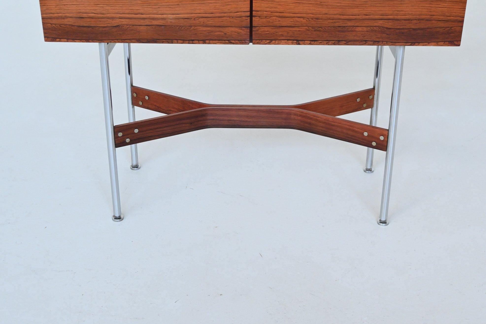 Rudolf Bernd Glatzel rosewood bar cabinet Fristho The Netherlands 1956 For Sale 4