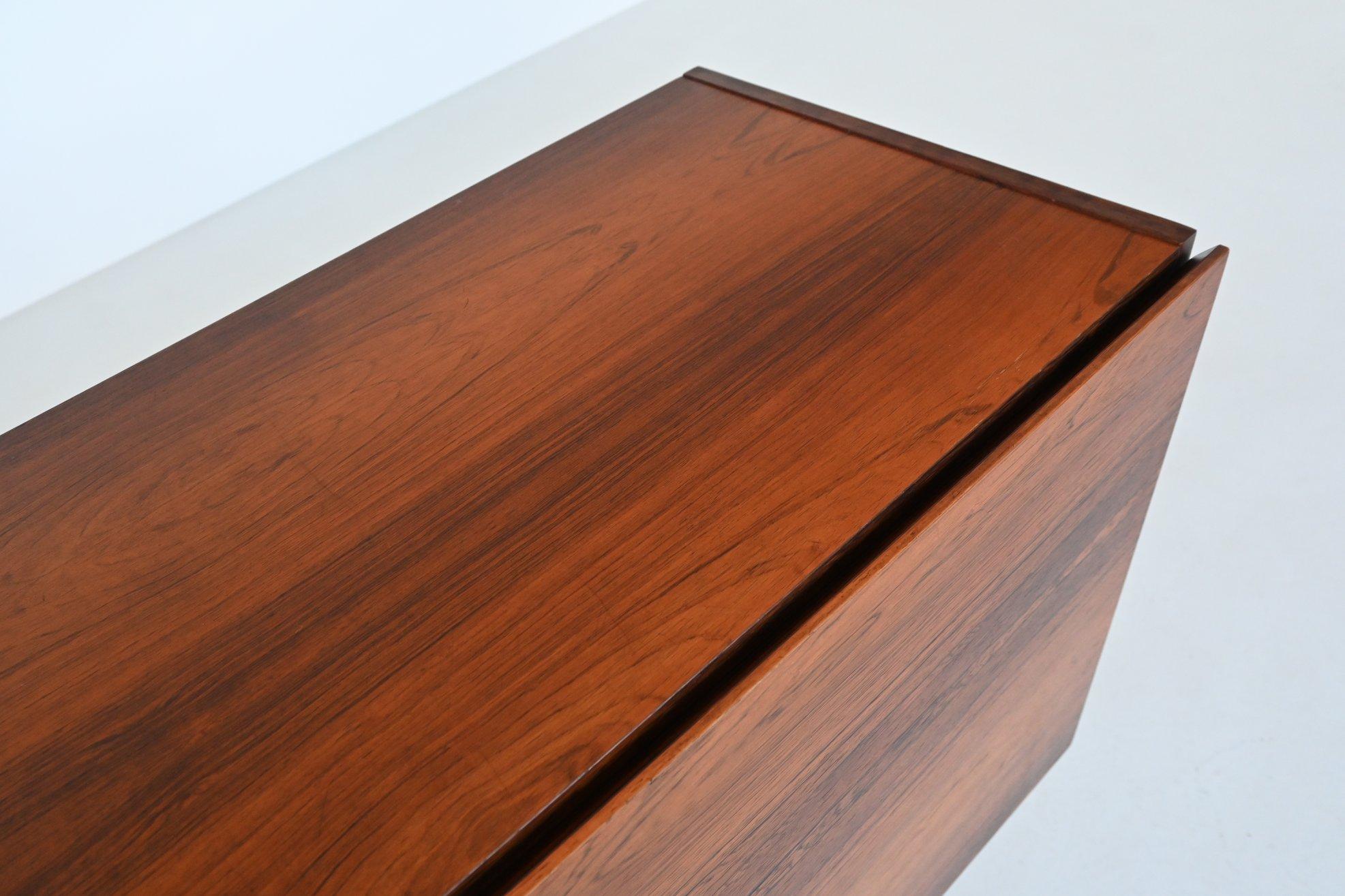 Rudolf Bernd Glatzel rosewood bar cabinet Fristho The Netherlands 1956 For Sale 8