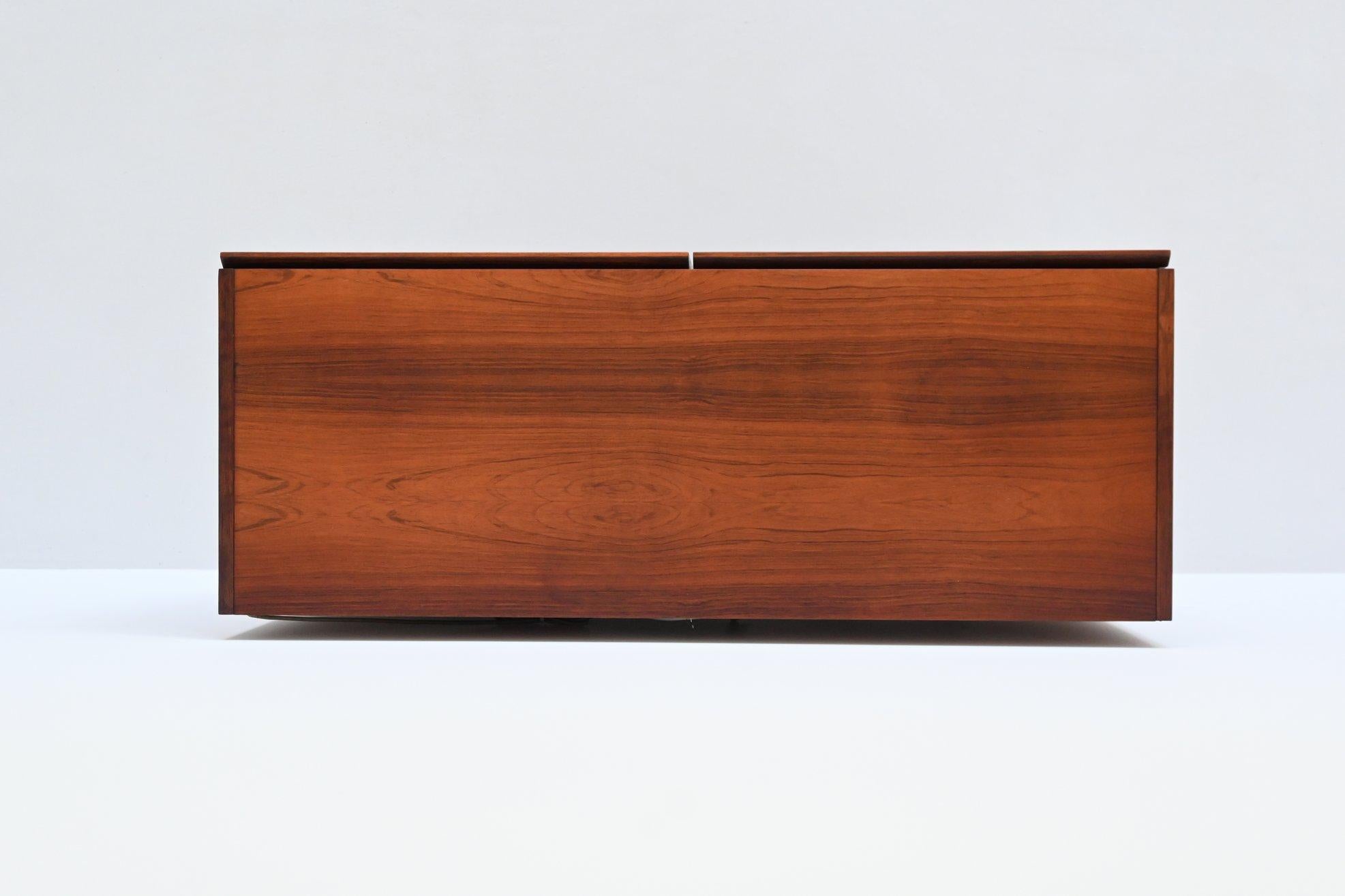 Rudolf Bernd Glatzel rosewood bar cabinet Fristho The Netherlands 1956 For Sale 12