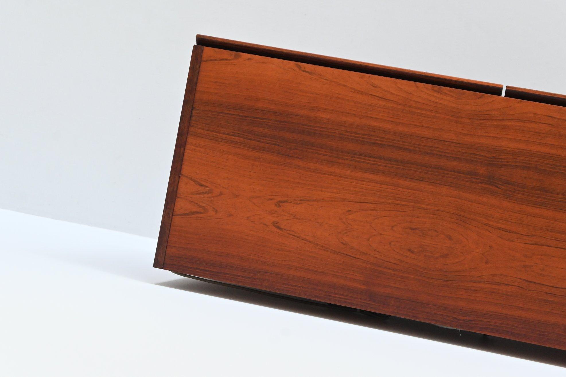 Rudolf Bernd Glatzel rosewood bar cabinet Fristho The Netherlands 1956 For Sale 13
