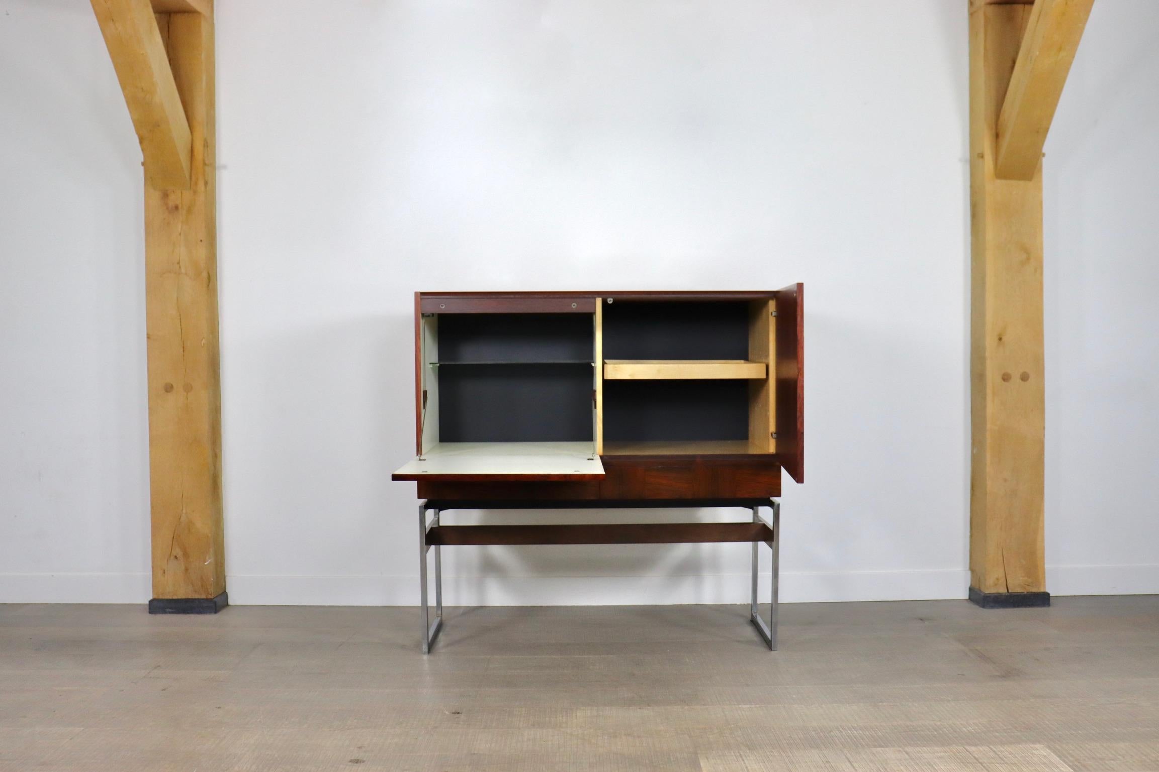 Rudolf Bernd Glatzel Rosewood Highboard Cabinet for Fristho For Sale 3