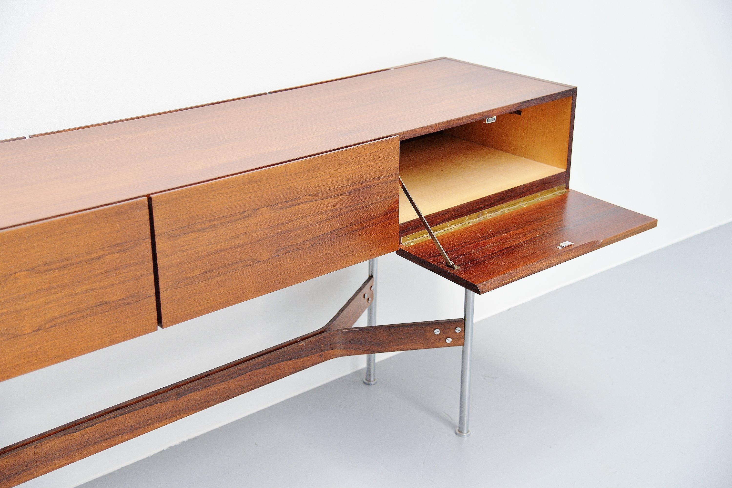 Rudolf Bernd Glatzel Sideboard Double Sided Fristho, 1962 In Good Condition In Roosendaal, Noord Brabant