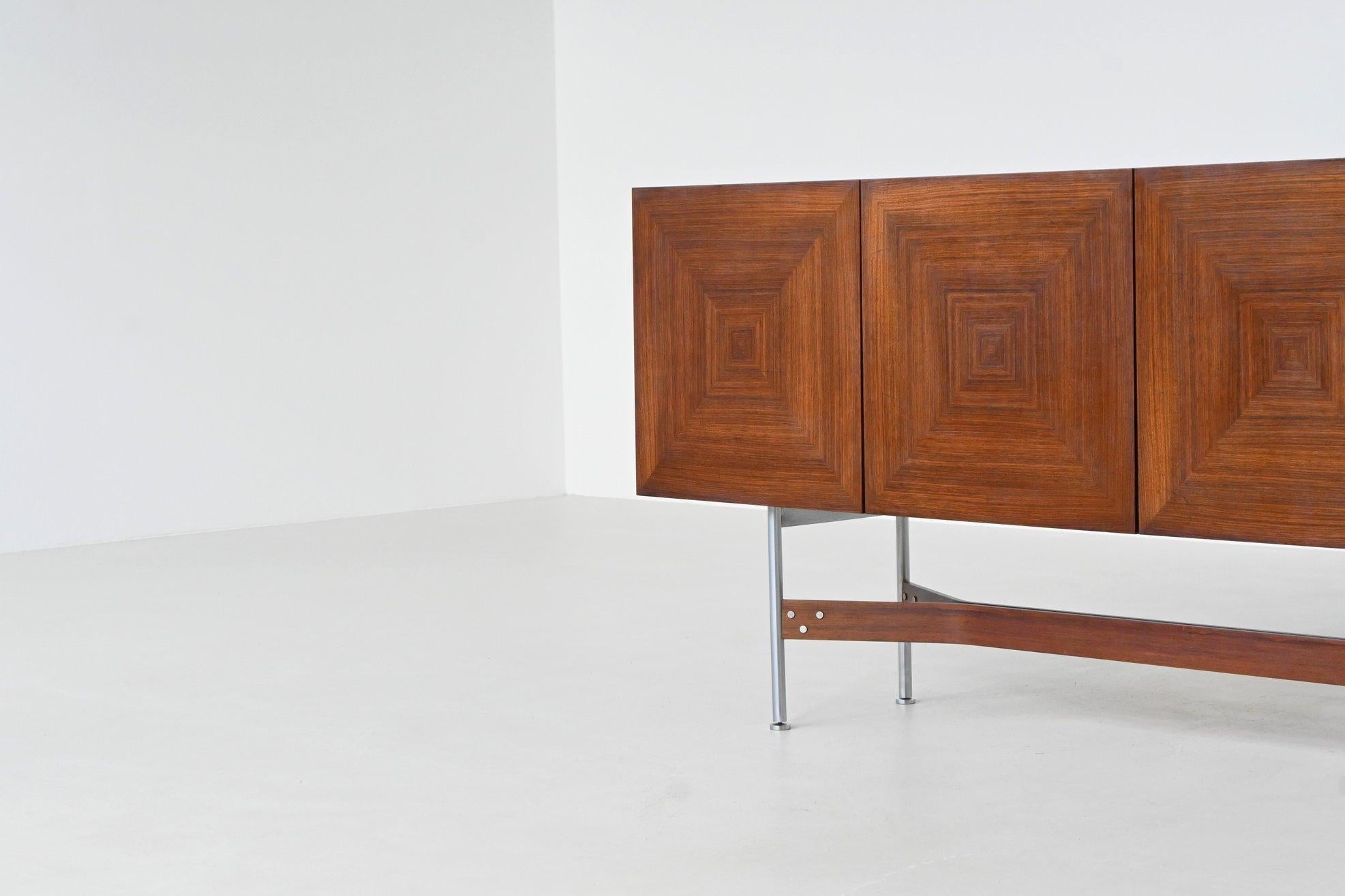Scandinavian Modern Rudolf Bernd Glatzel sideboard GLR-230 in rosewood Fristho Netherlands 1962 For Sale