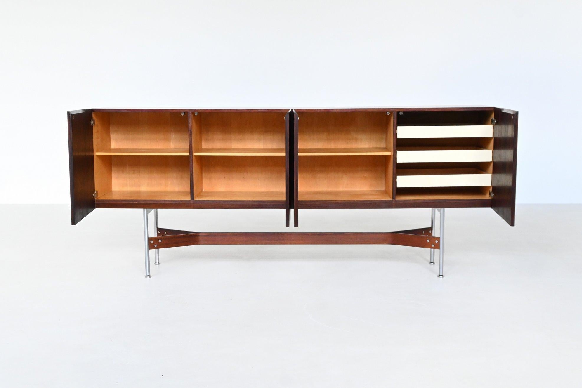 Dutch Rudolf Bernd Glatzel sideboard GLR-230 in rosewood Fristho Netherlands 1962 For Sale