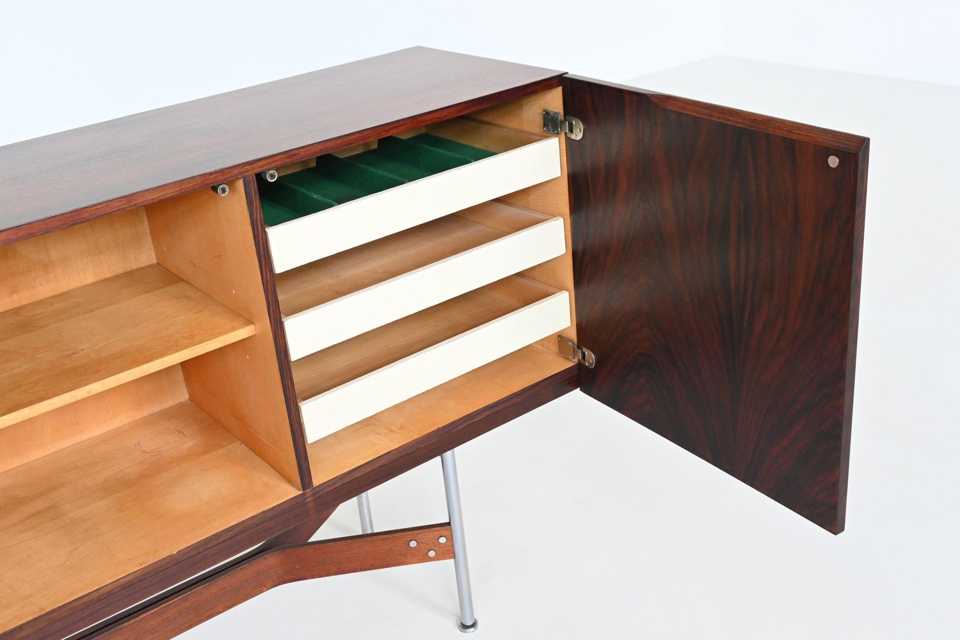 20th Century Rudolf Bernd Glatzel sideboard GLR-230 in rosewood Fristho Netherlands 1962 For Sale