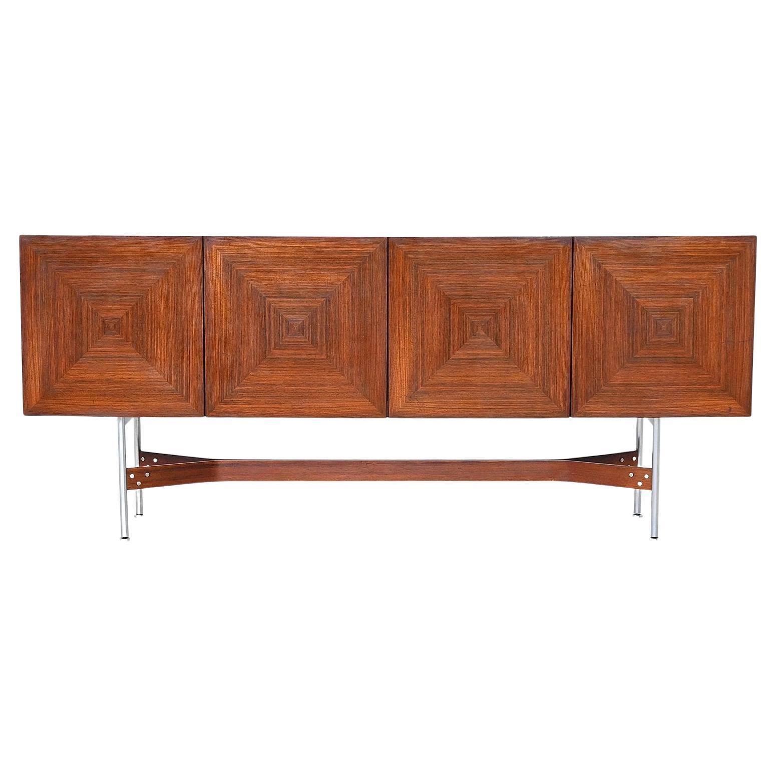 Rudolf Bernd Glatzel sideboard GLR-230 in rosewood Fristho Netherlands 1962 For Sale