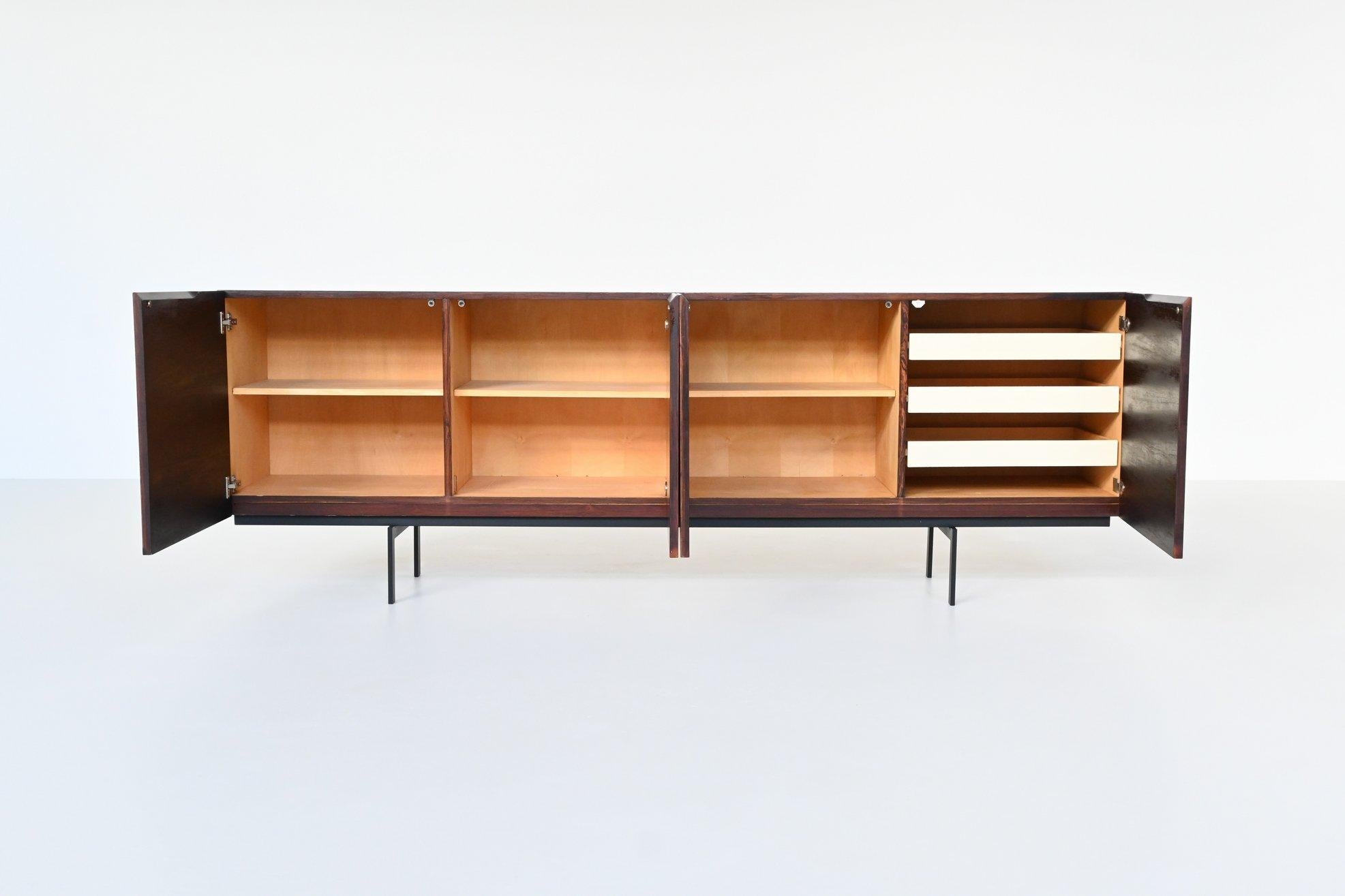 Mid-Century Modern Rudolf Bernd Glatzel sideboard in rosewood Fristho Franeker The Netherlands 1960