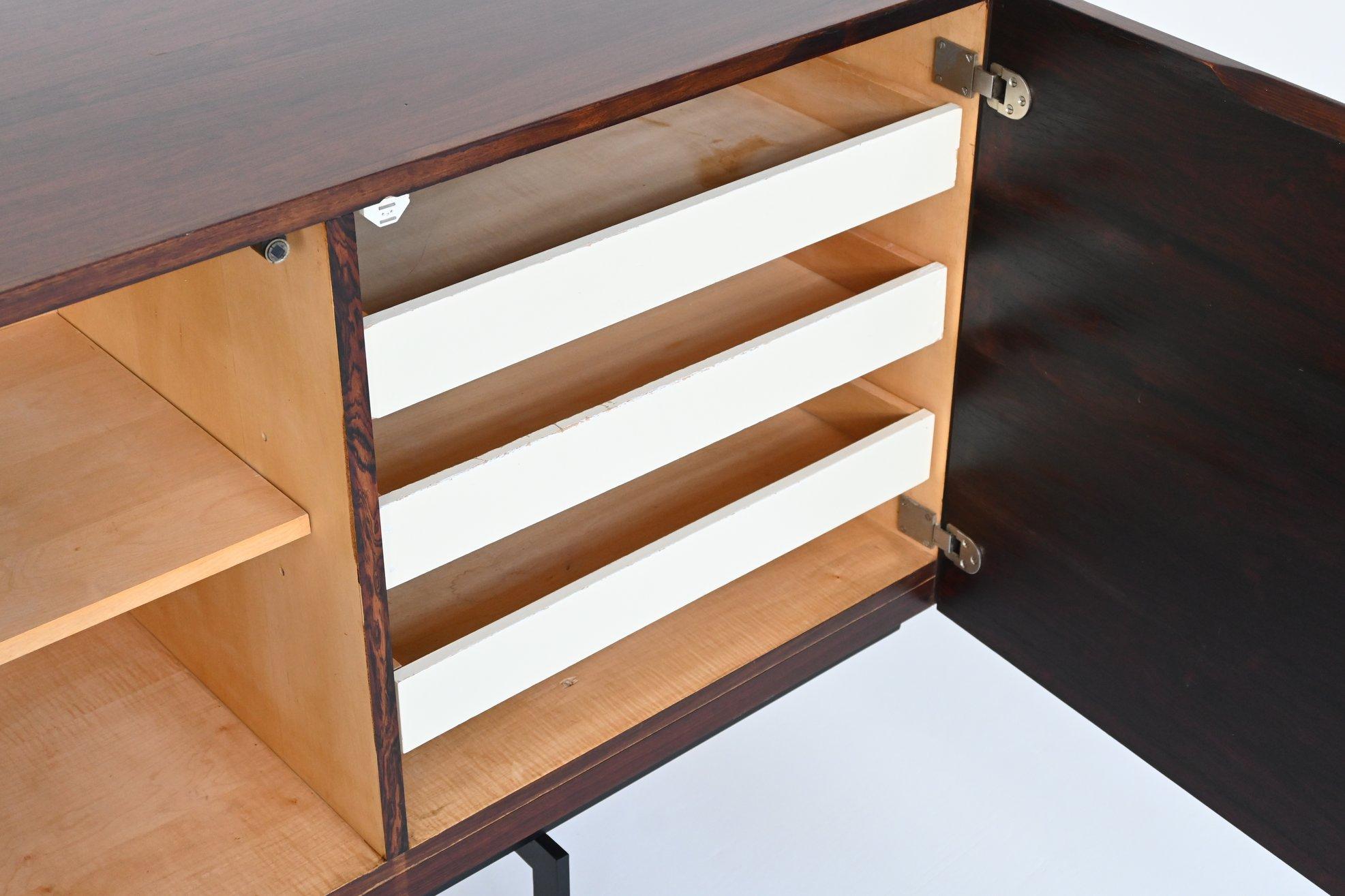 Dutch Rudolf Bernd Glatzel sideboard in rosewood Fristho Franeker The Netherlands 1960