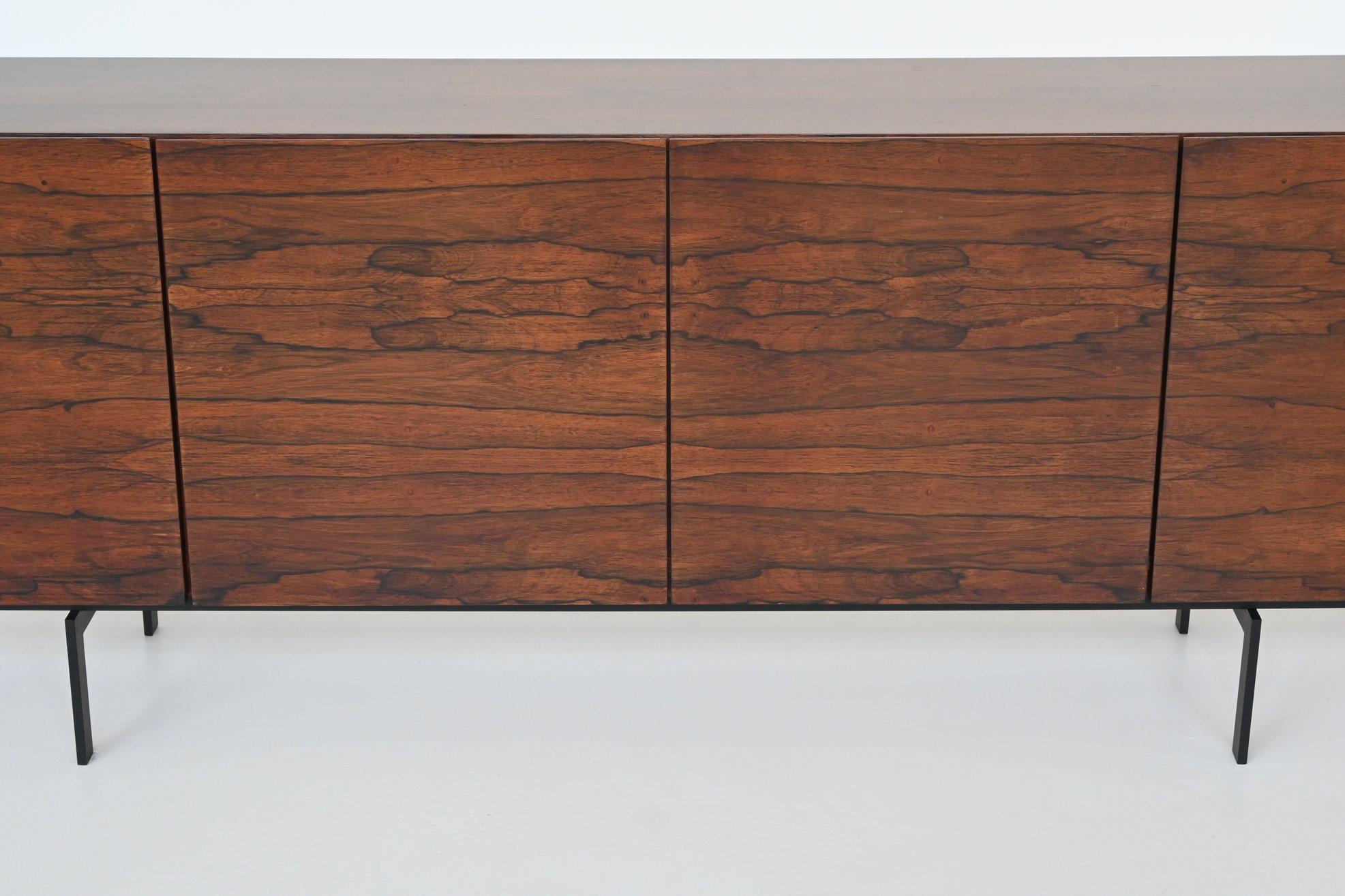 Mid-20th Century Rudolf Bernd Glatzel sideboard in rosewood Fristho Franeker The Netherlands 1960